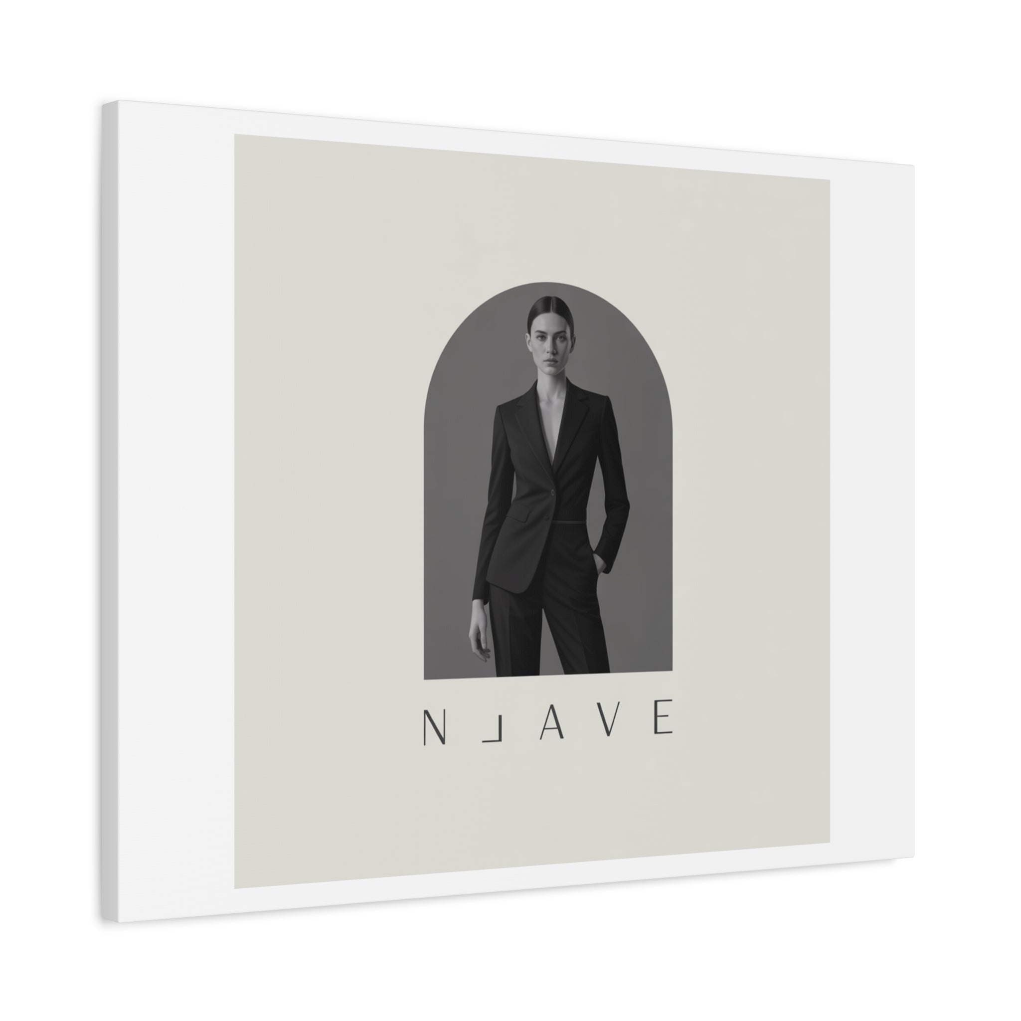 Monochrome Minimal Fashion Print, Canvas