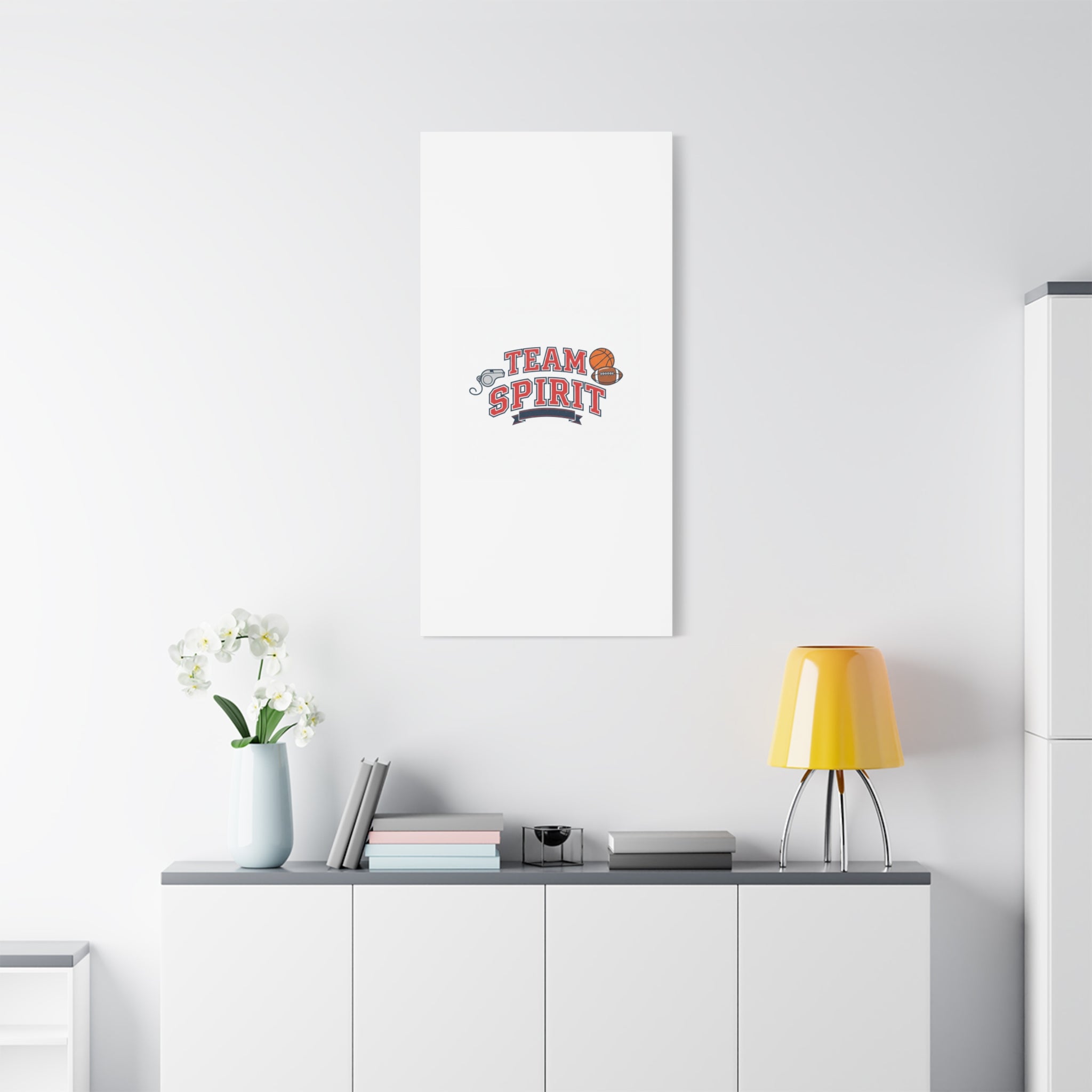 Team Spirit varsity crest Canvas