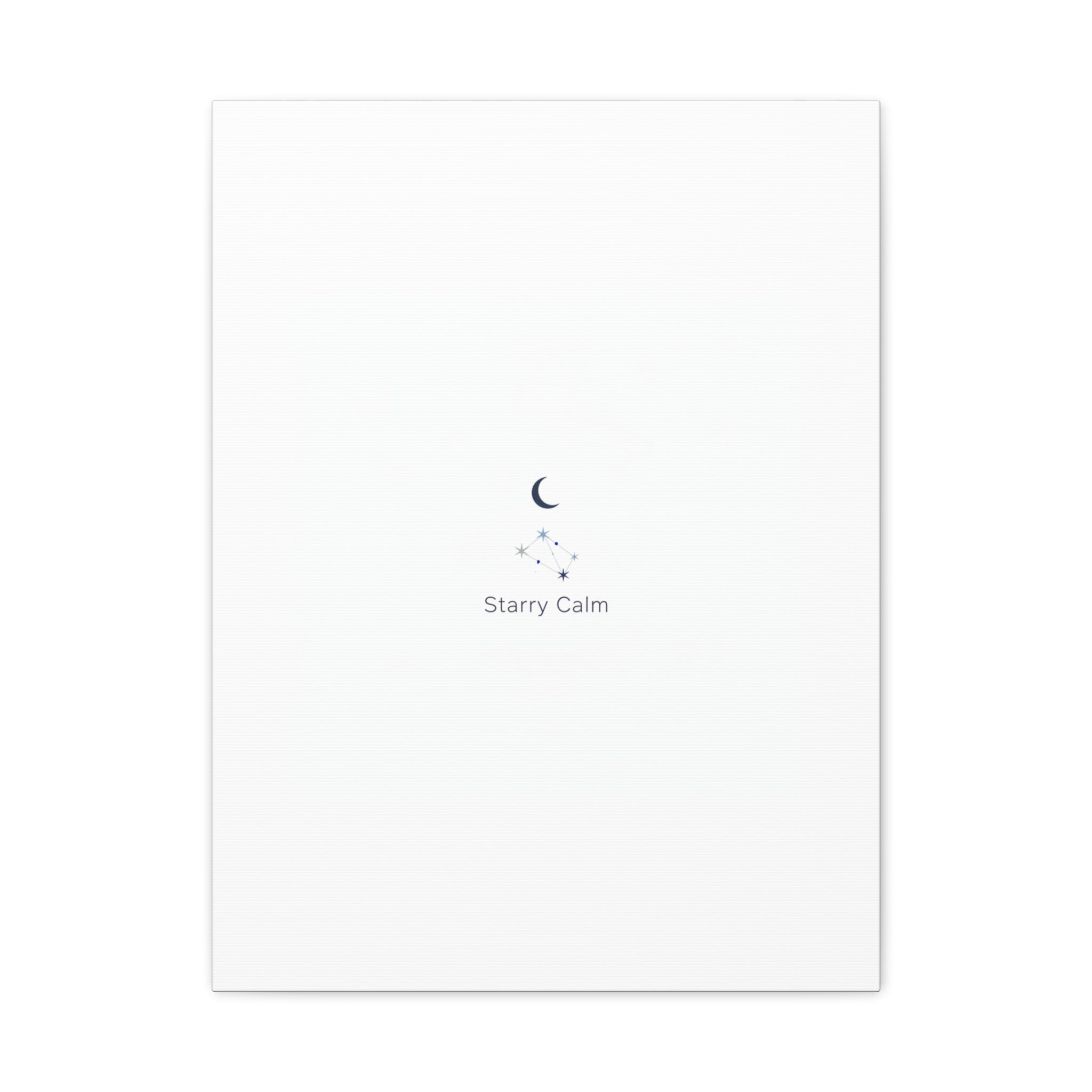Starry Calm Moon & Constellation Canvas, minimal astrology art print