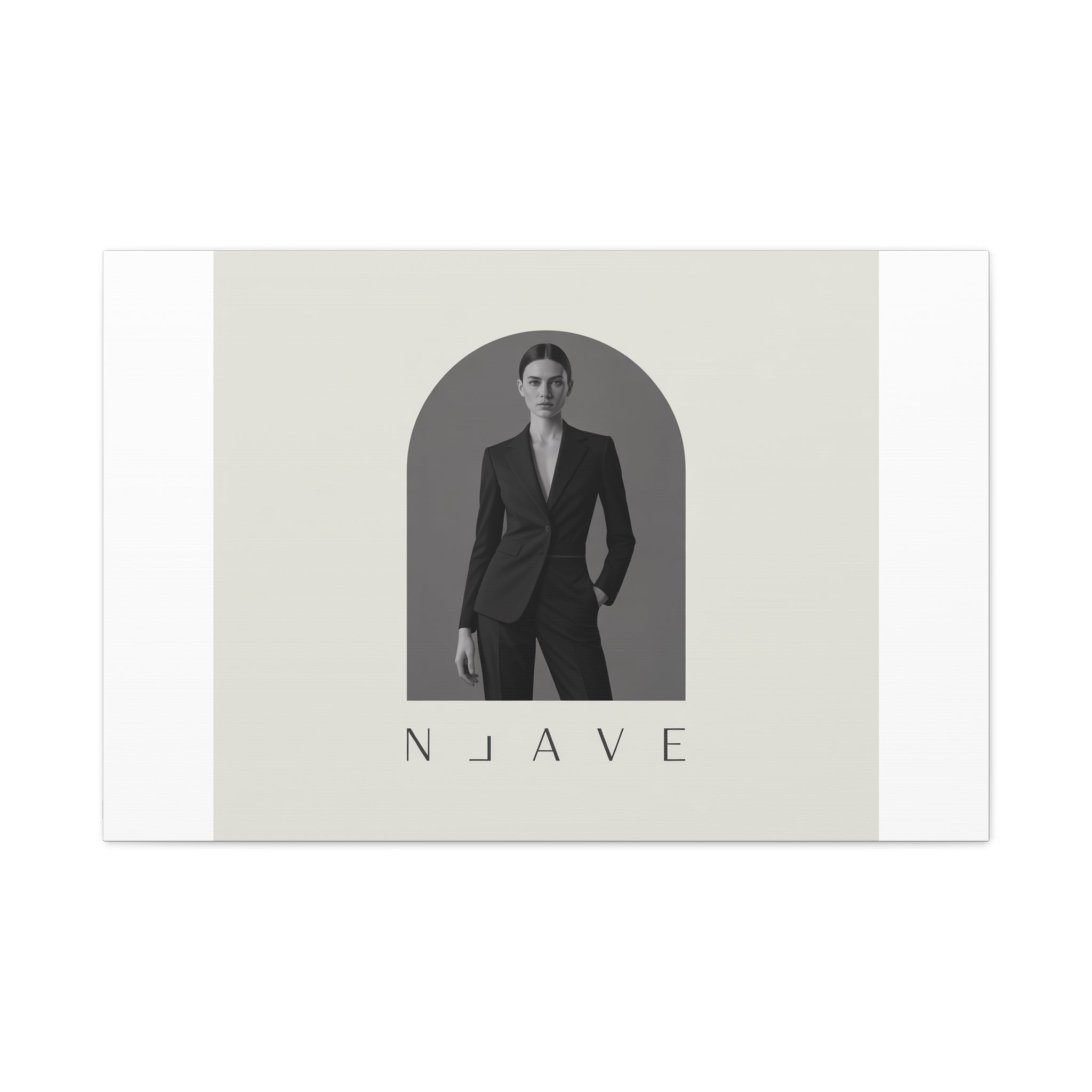 Monochrome Minimal Fashion Print, Canvas