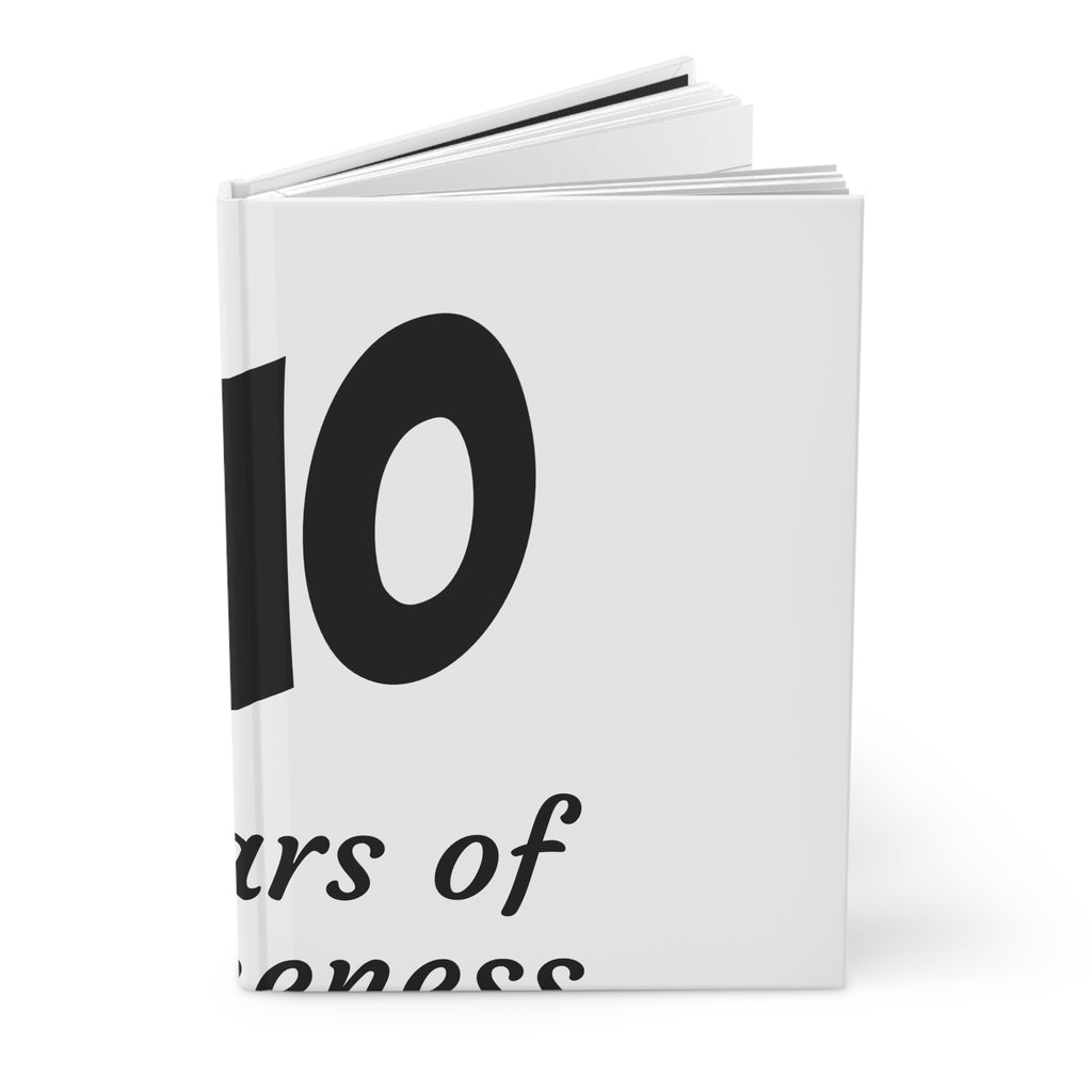 10/20 Years of Awesomeness Hardcover Journal — Milestone Birthday Keepsake