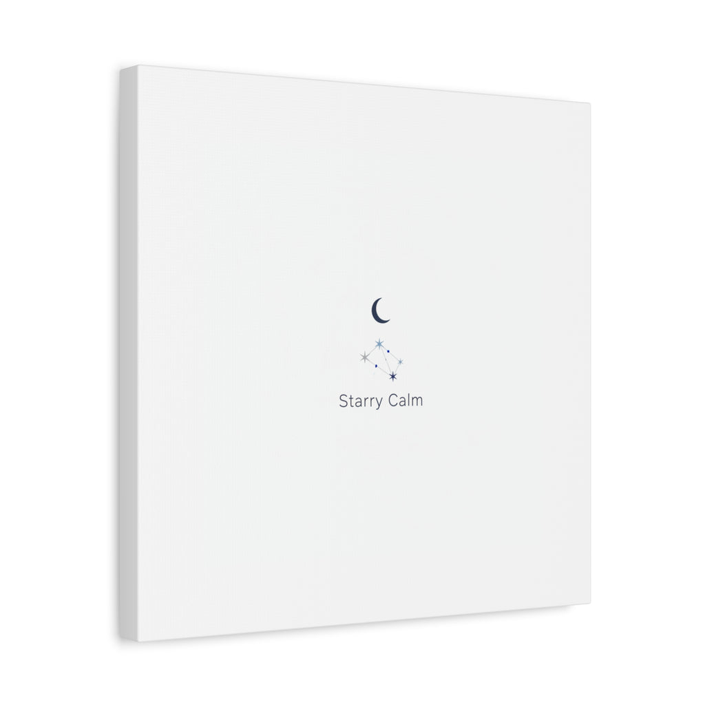 Starry Calm Moon & Constellation Canvas, minimal astrology art print