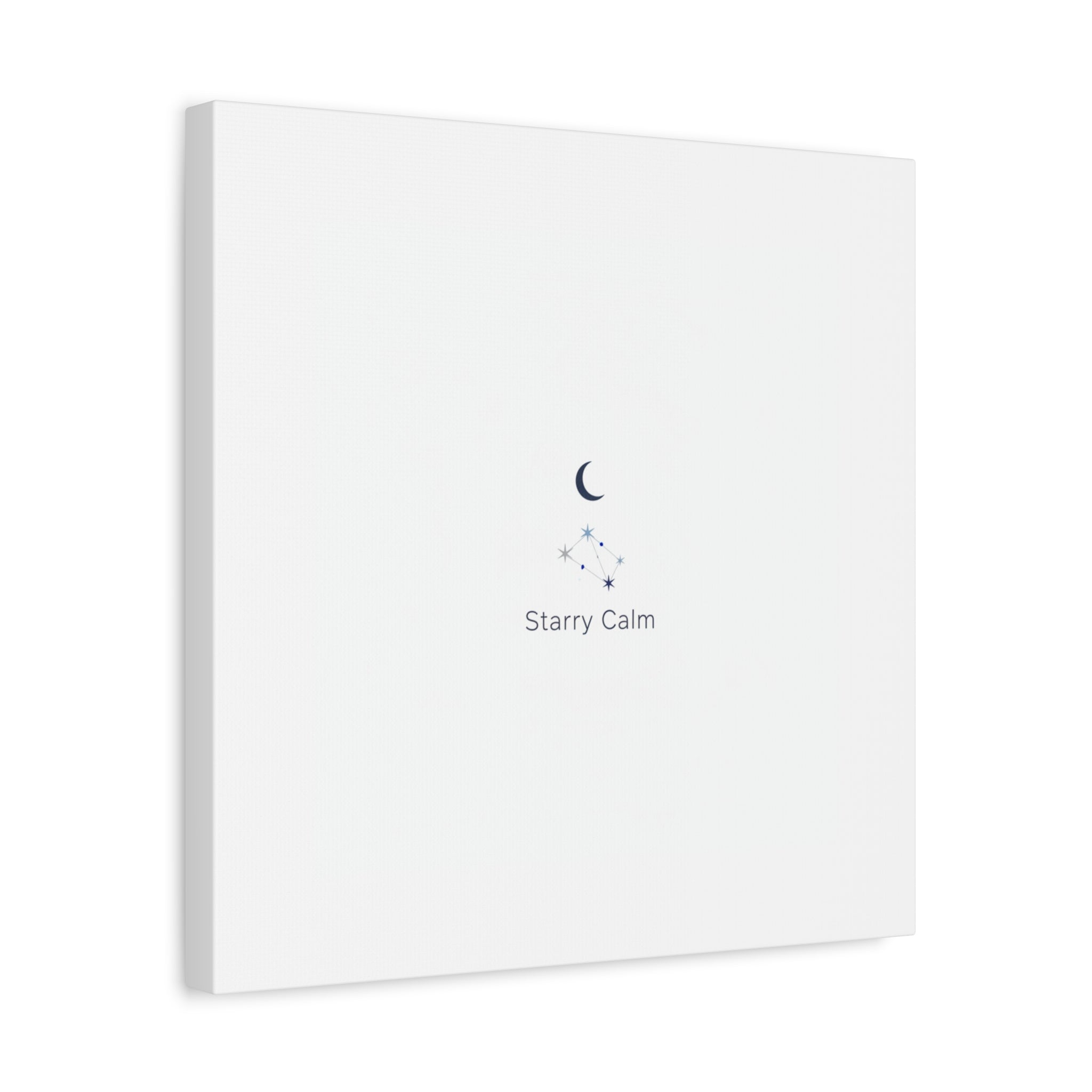 Starry Calm Moon & Constellation Canvas, minimal astrology art print