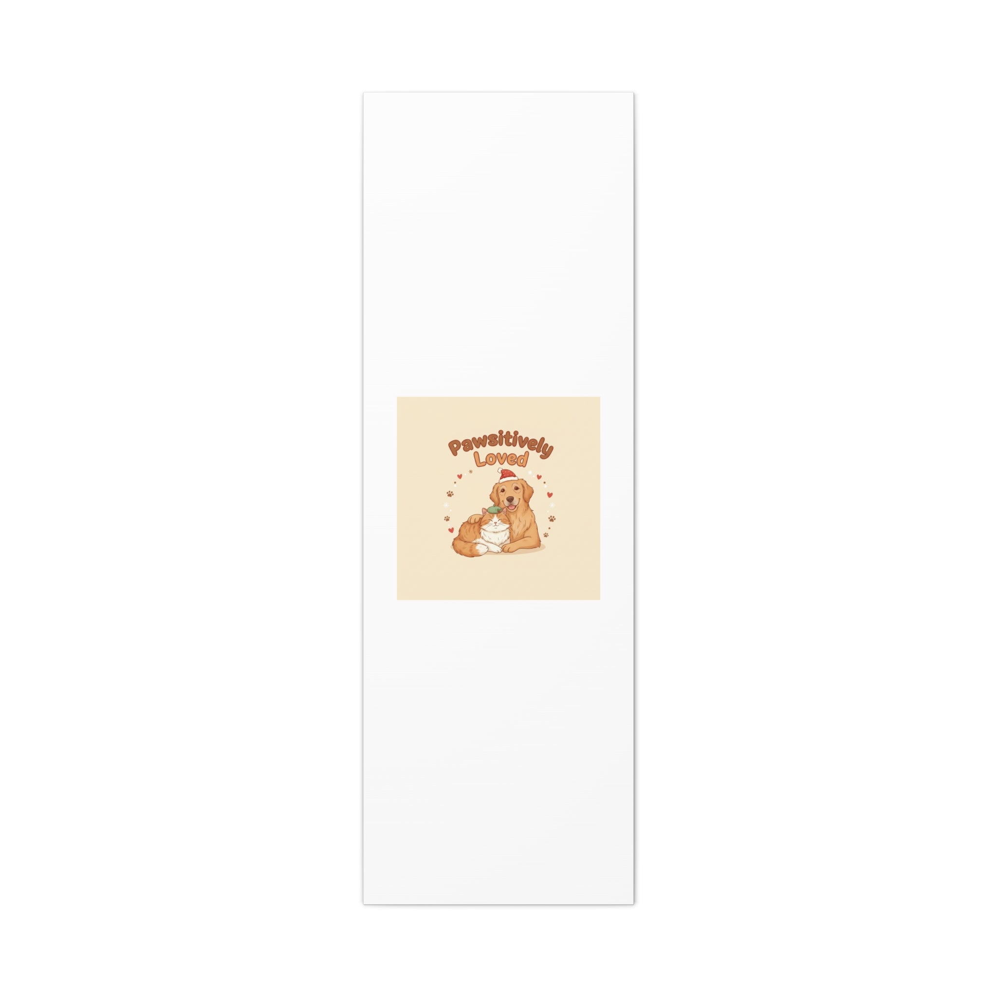 Pawsitively Loved Canvas, Pet Holiday Wall Art | Senior Dog Christmas Decor