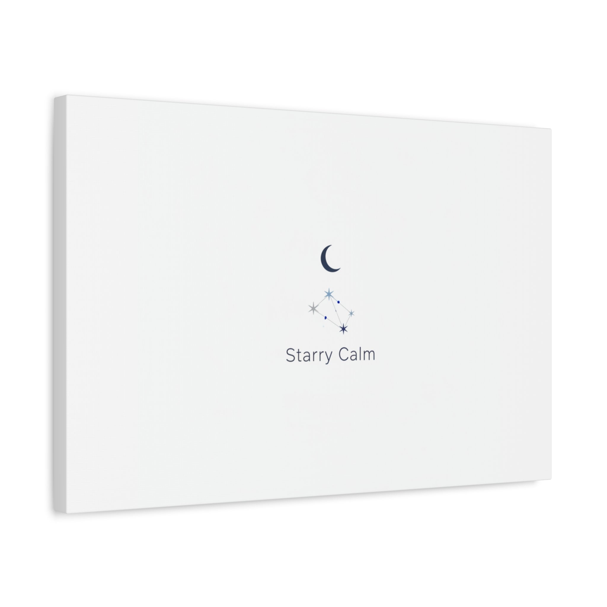 Starry Calm Moon & Constellation Canvas, minimal astrology art print