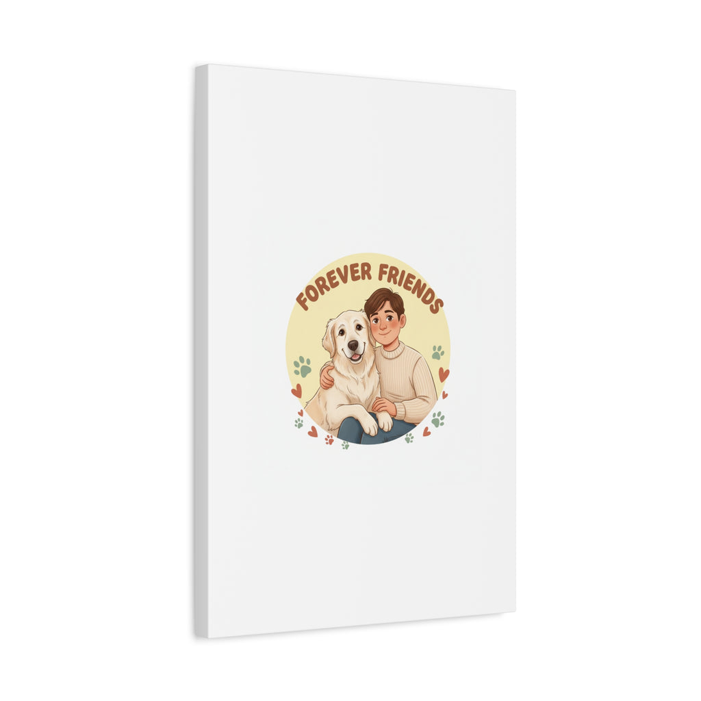Forever Friends Dog Wall Art, Pet Canvas, Senior Dog Print | Pet-Centric Holiday
