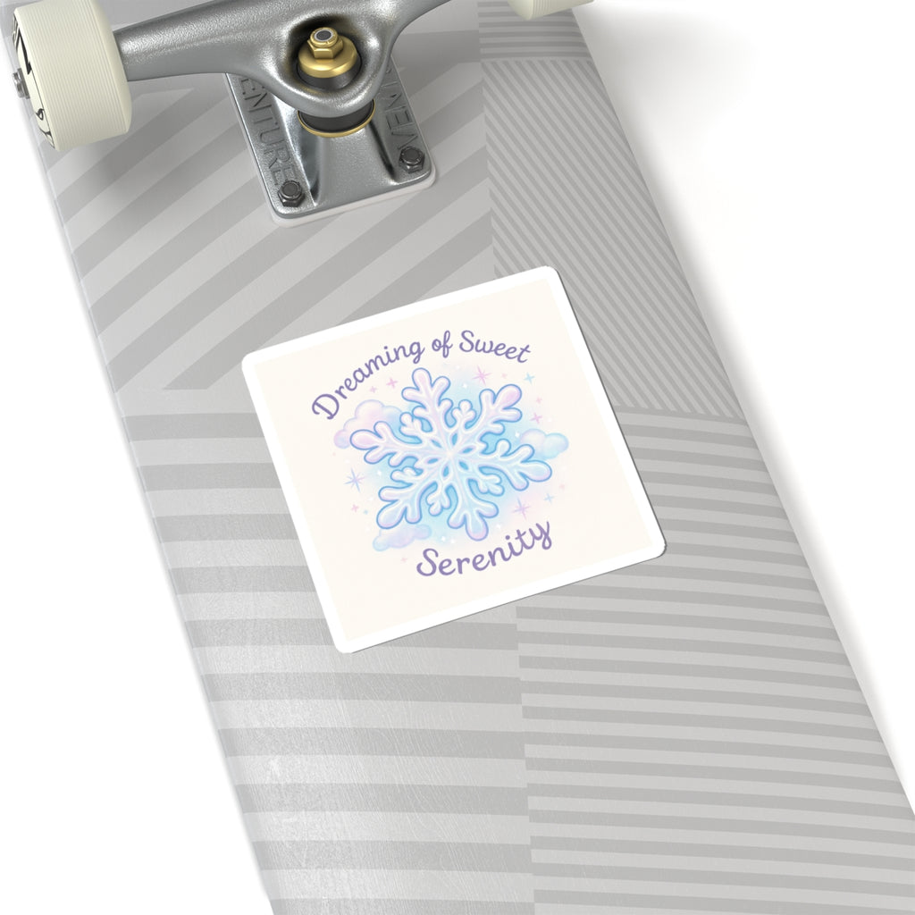 Snowflake 'Dreaming of Sweet Serenity' Kiss-Cut Sticker