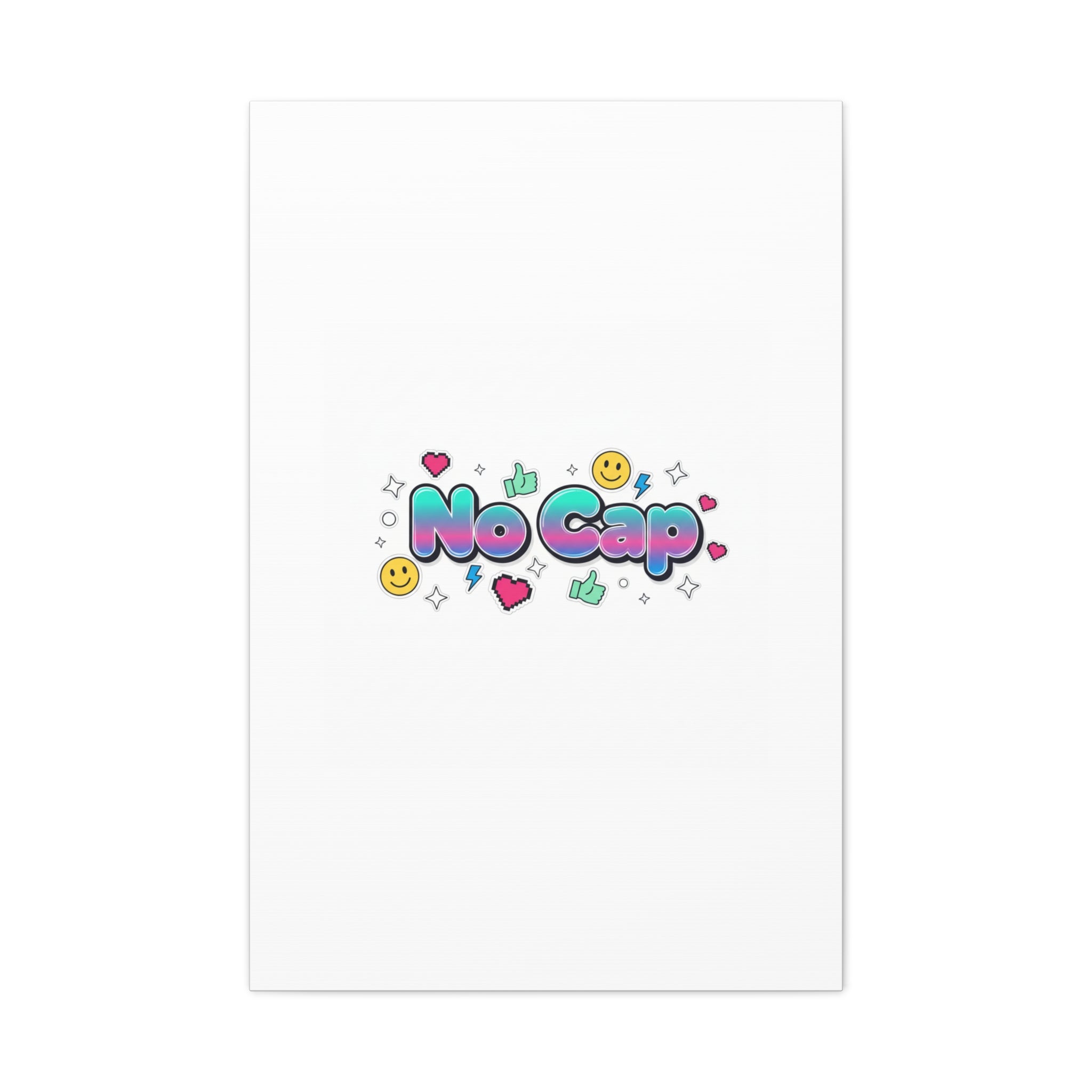 No Cap Canvas | Gen-Z Slang, Internet Lingo Wall Art