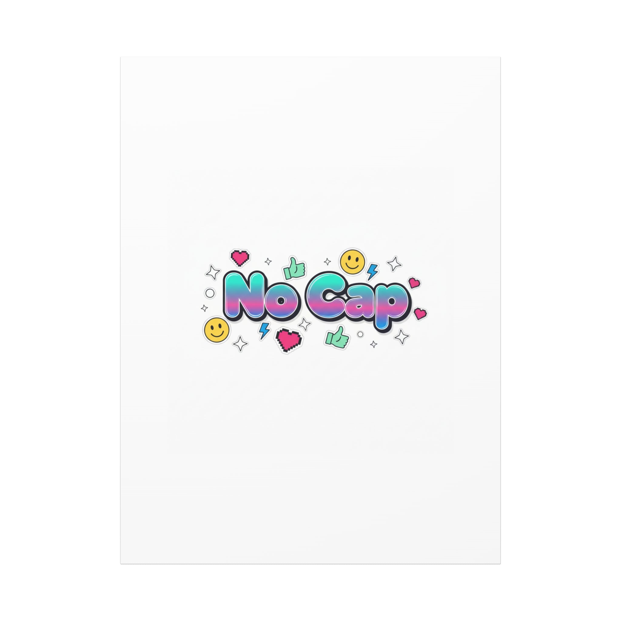 No Cap Canvas | Gen-Z Slang, Internet Lingo Wall Art