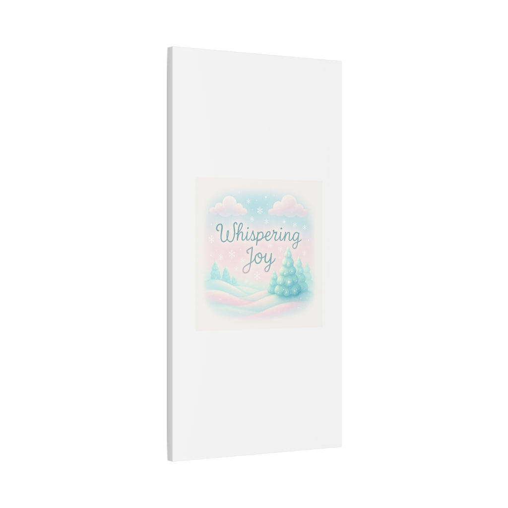 Canvas Wall Art — "Whispering Joy" Pastel Winter Landscape