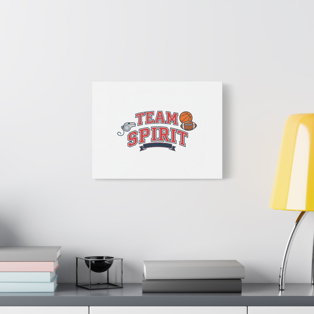Team Spirit varsity crest Canvas