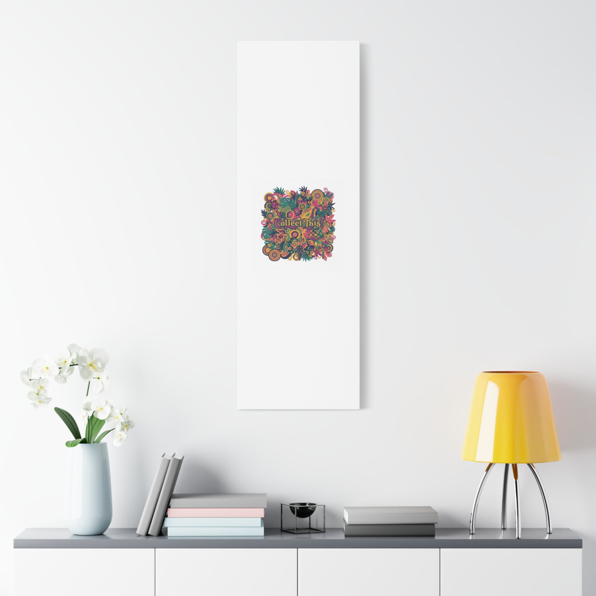 Collect This! Maximalist Floral Collage Canvas | Bold Boho Pattern, Colorful Ornament