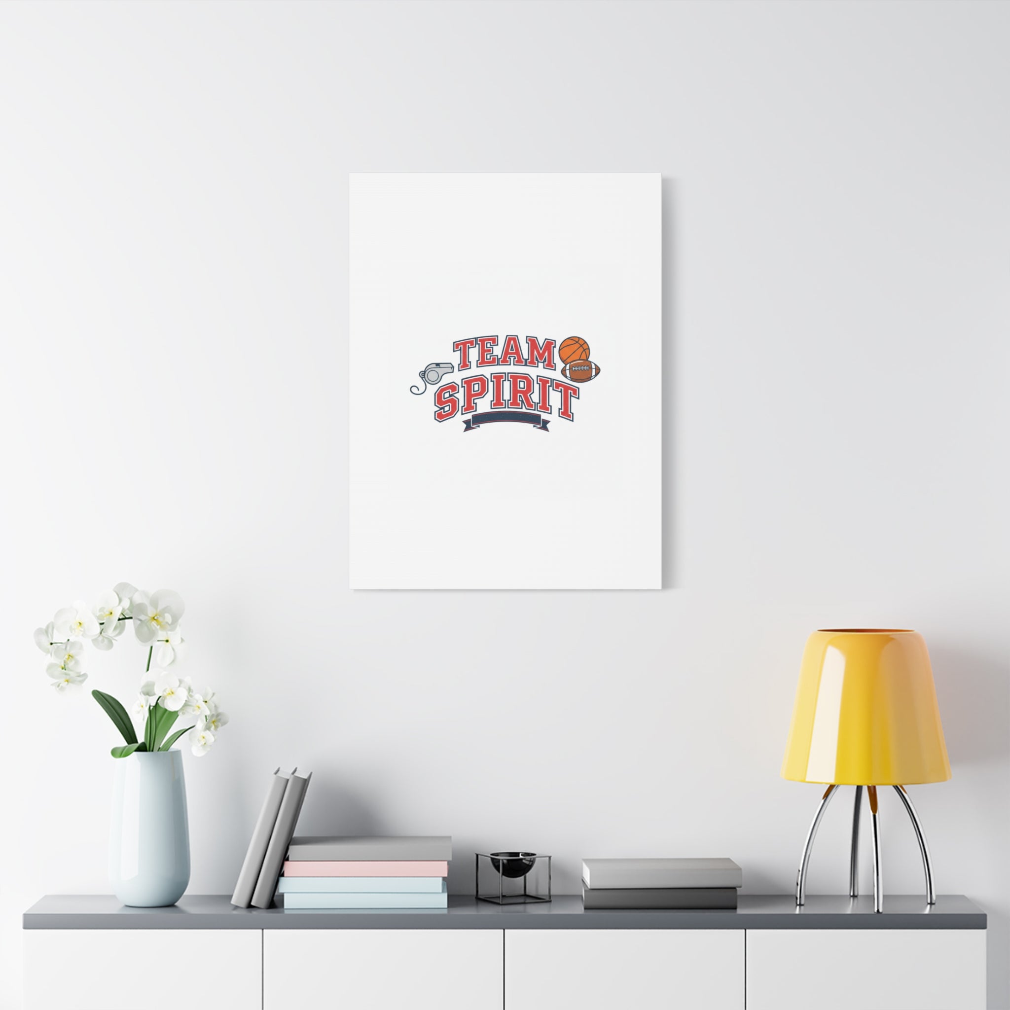 Team Spirit varsity crest Canvas