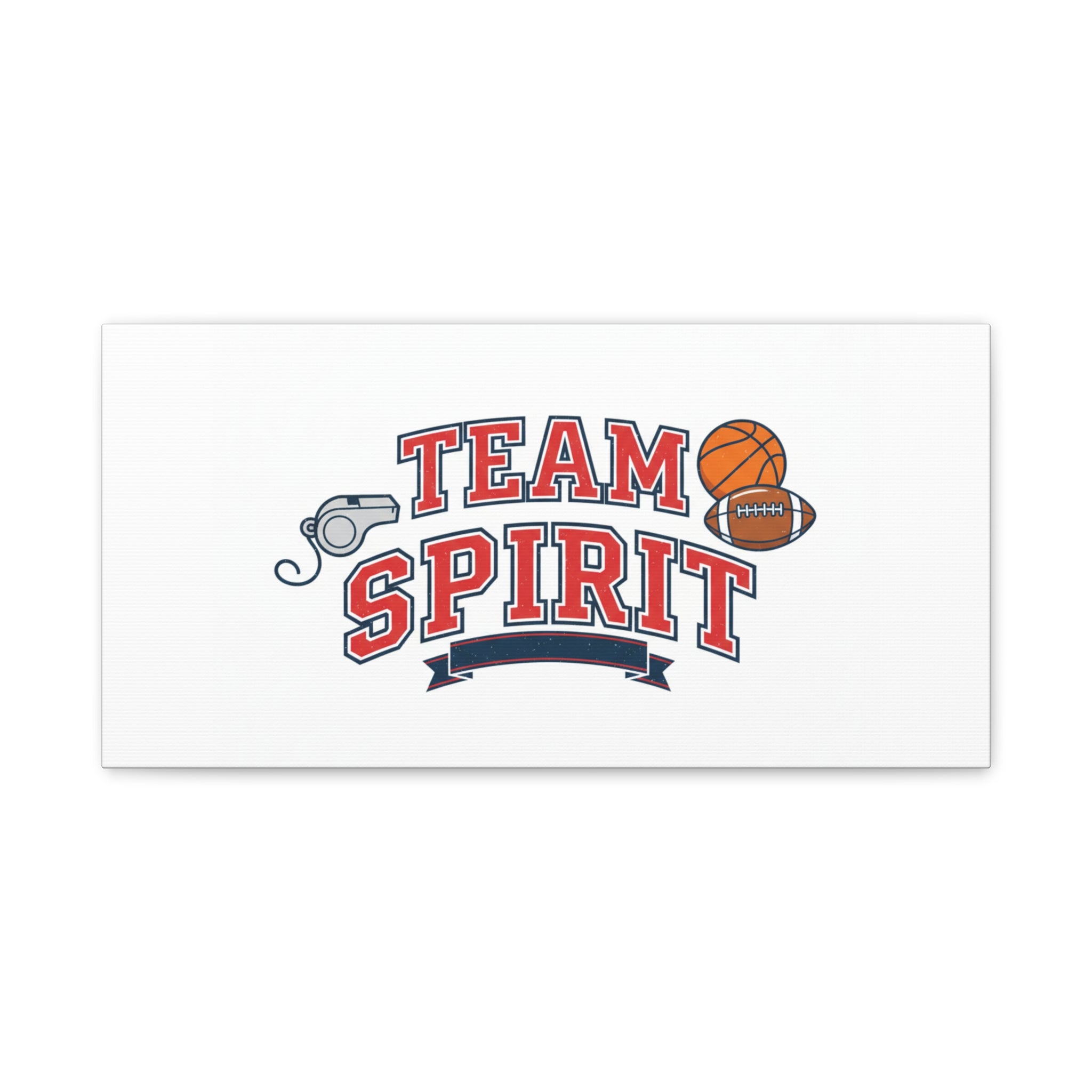 Team Spirit varsity crest Canvas