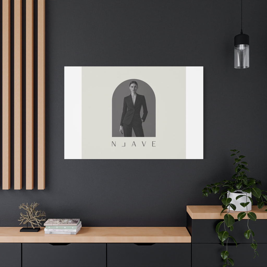 Monochrome Minimal Fashion Print, Canvas