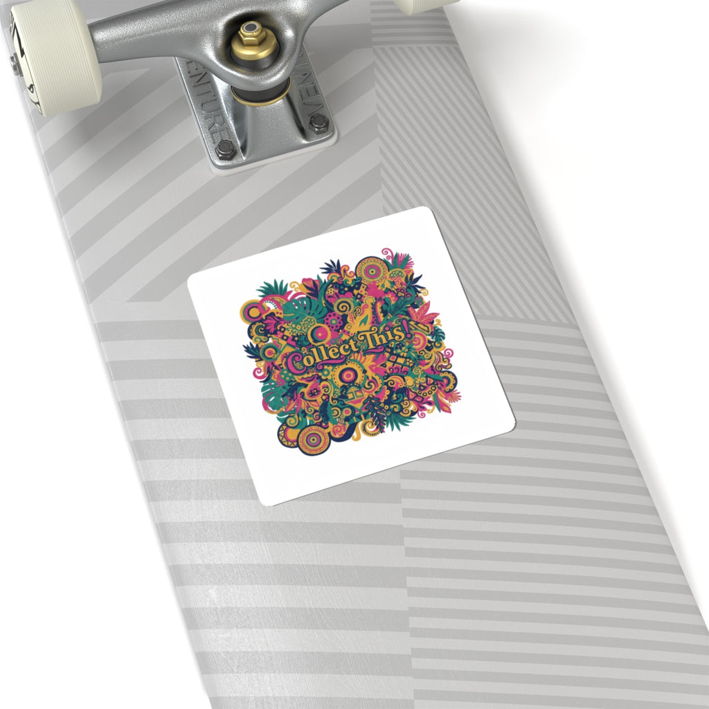 Collect This! Maximalist Floral Collage Sticker | Kiss-Cut, Boho Pattern