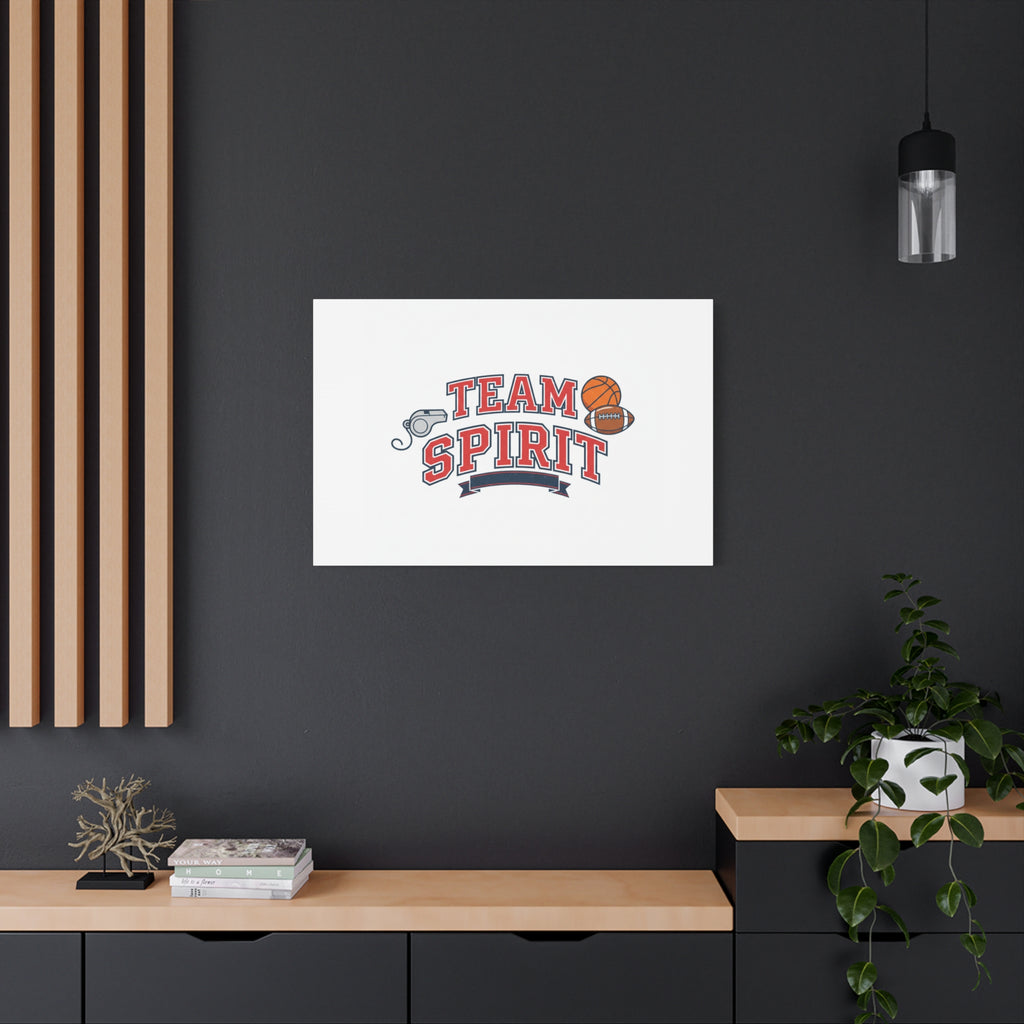 Team Spirit varsity crest Canvas