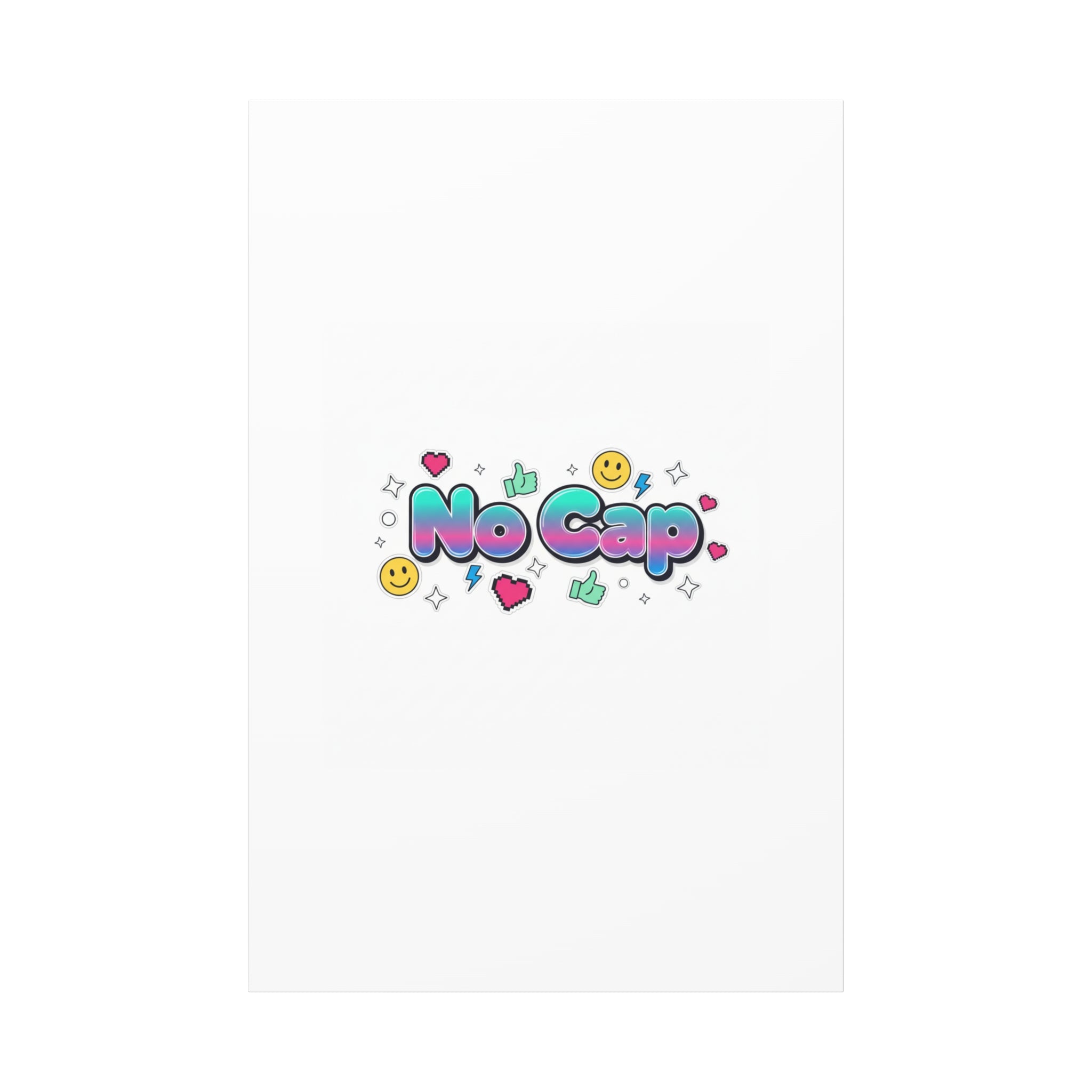 No Cap Canvas | Gen-Z Slang, Internet Lingo Wall Art