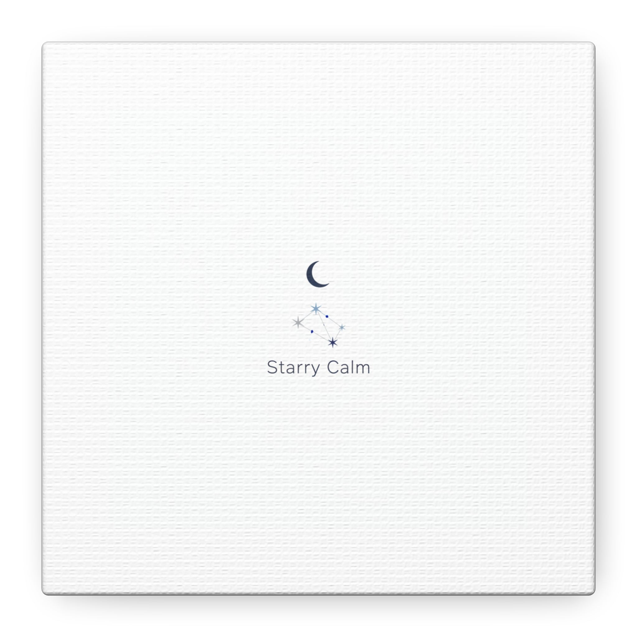 Starry Calm Moon & Constellation Canvas, minimal astrology art print