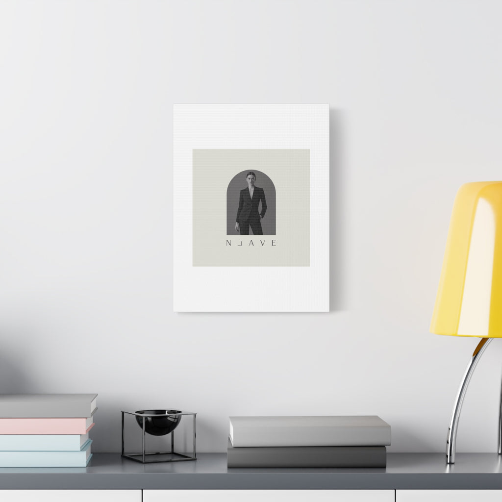 Monochrome Minimal Fashion Print, Canvas