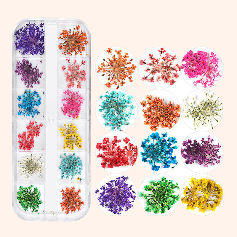 MIX DRIED FLOWERS FOR NAIL ART DESIGN (#A)-1