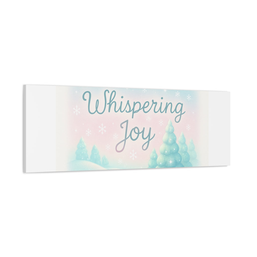 Canvas Wall Art — "Whispering Joy" Pastel Winter Landscape