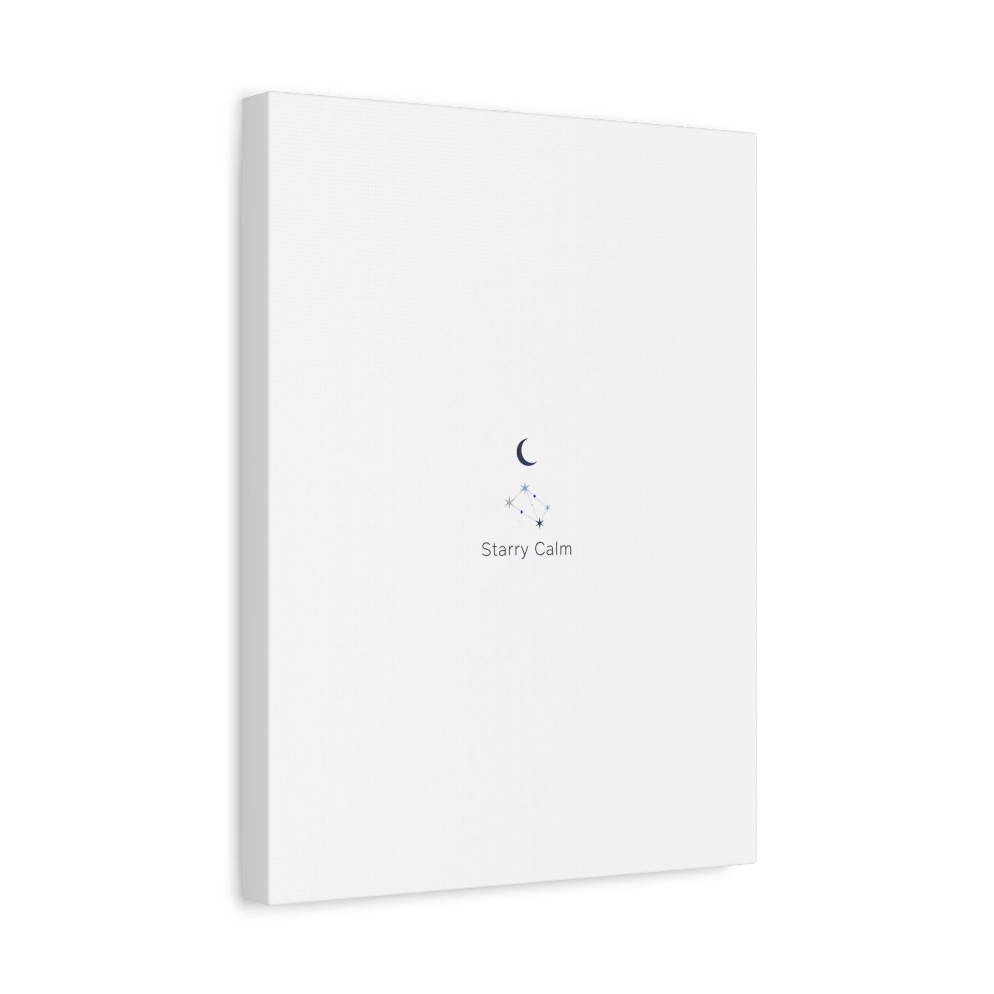 Starry Calm Moon & Constellation Canvas, minimal astrology art print
