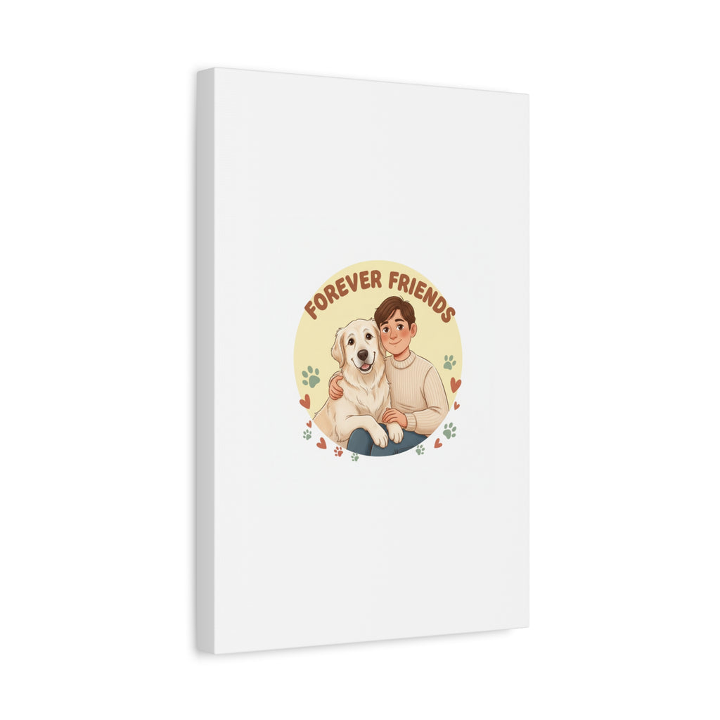 Forever Friends Dog Wall Art, Pet Canvas, Senior Dog Print | Pet-Centric Holiday