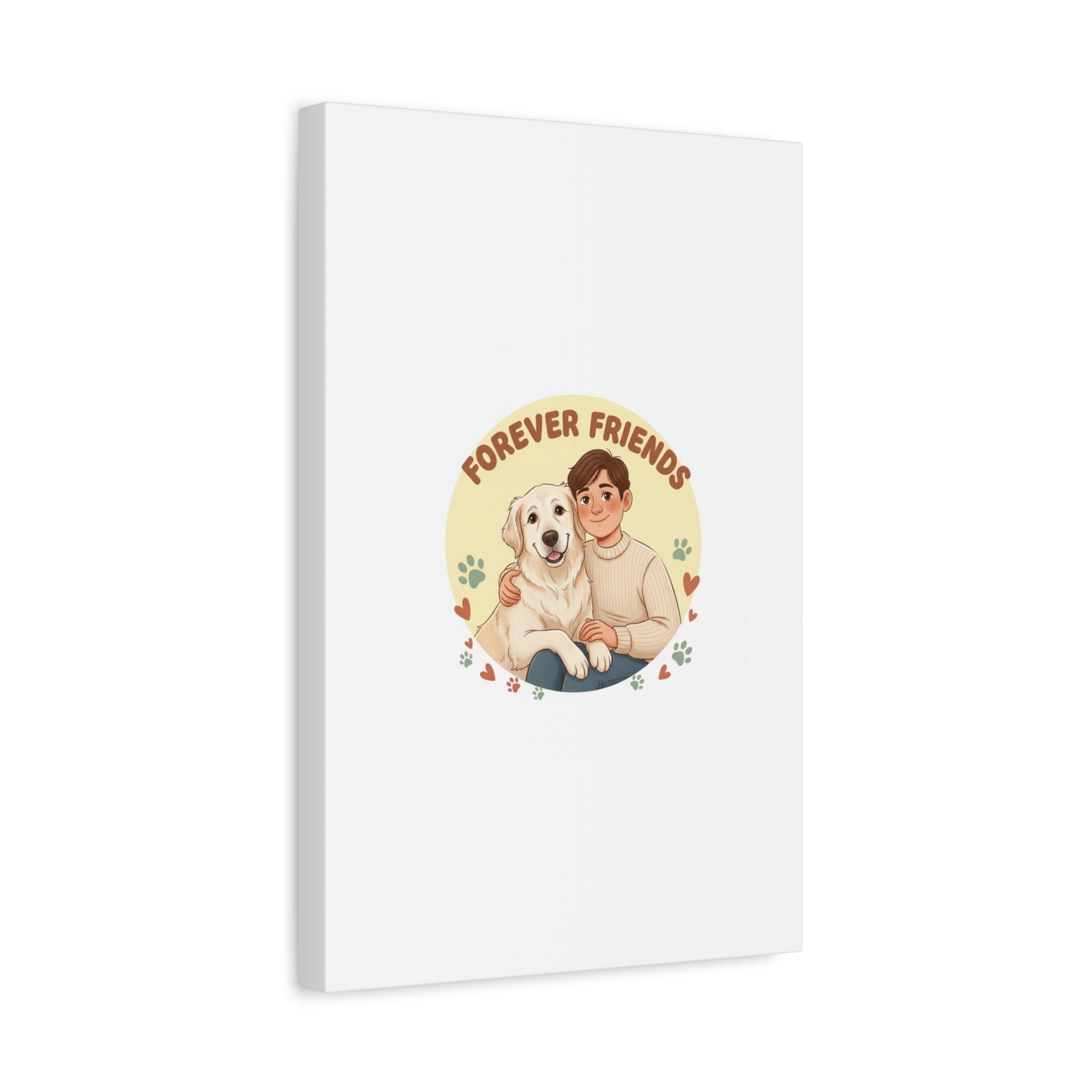 Forever Friends Dog Wall Art, Pet Canvas, Senior Dog Print | Pet-Centric Holiday