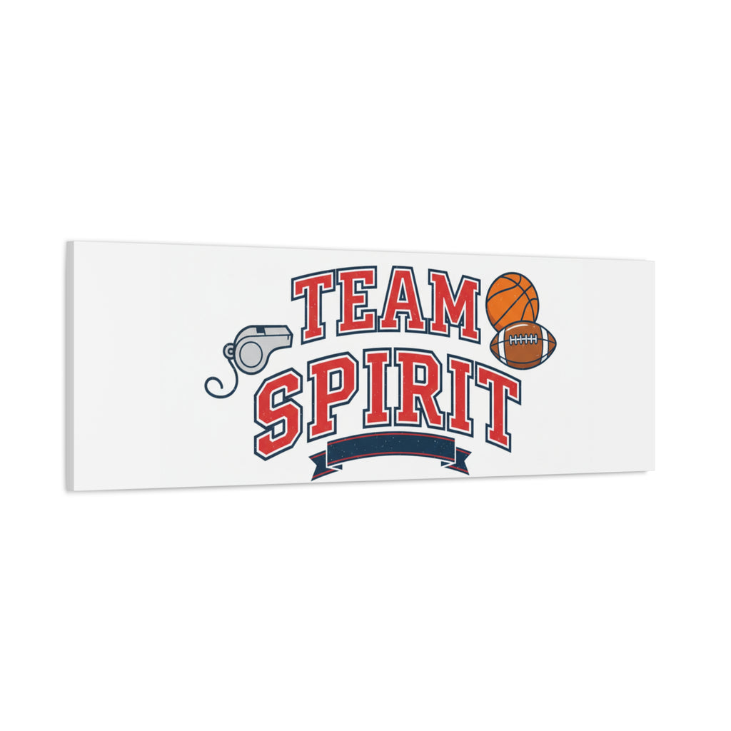 Team Spirit varsity crest Canvas