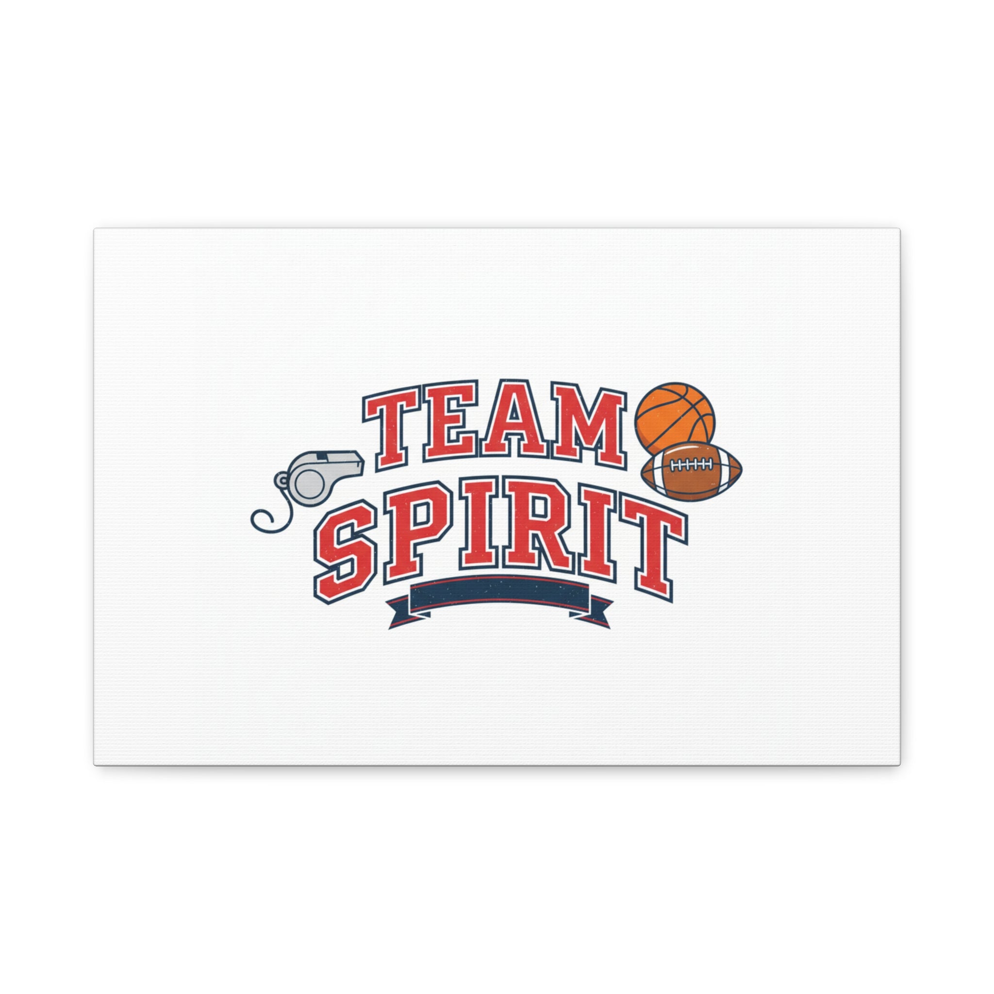 Team Spirit varsity crest Canvas