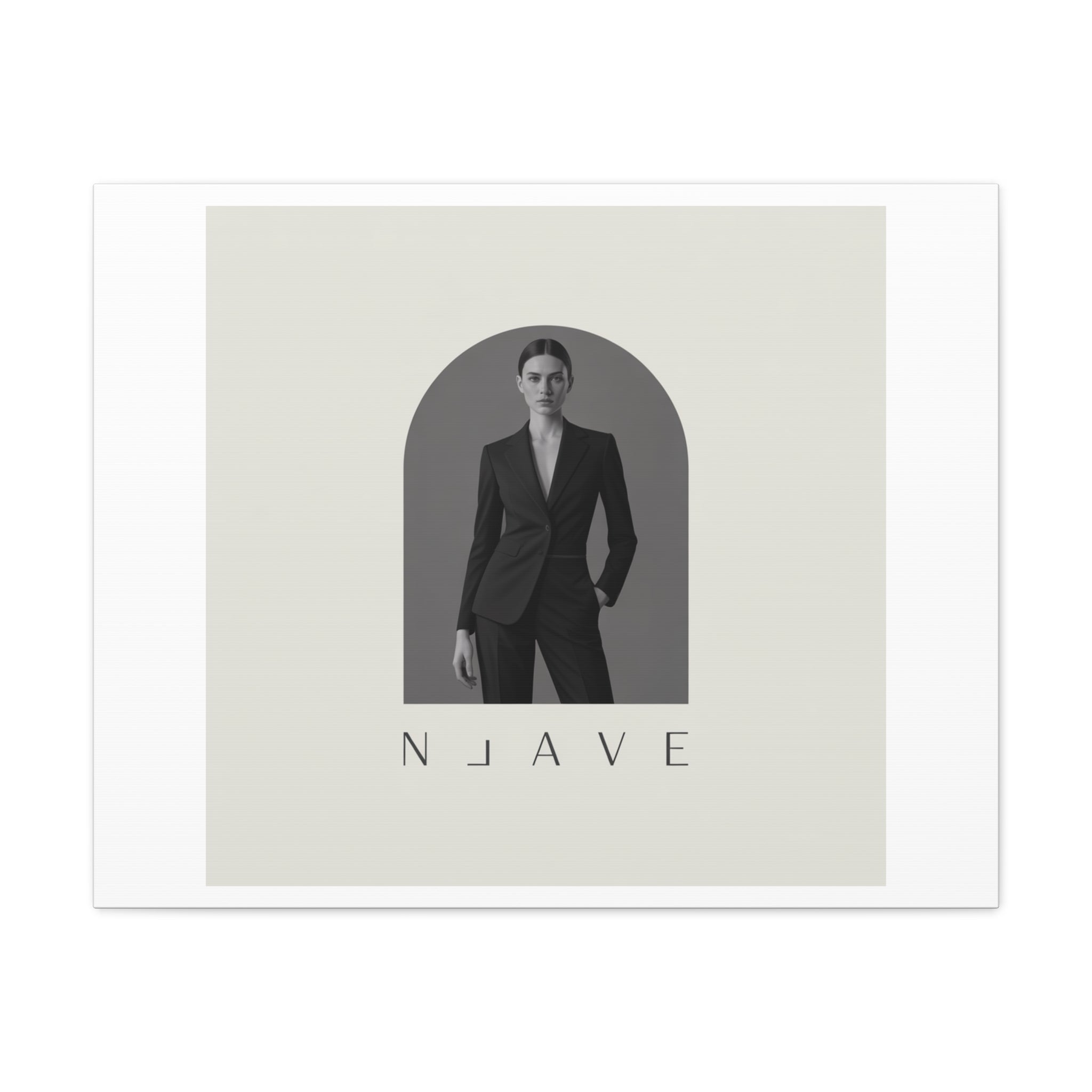 Monochrome Minimal Fashion Print, Canvas