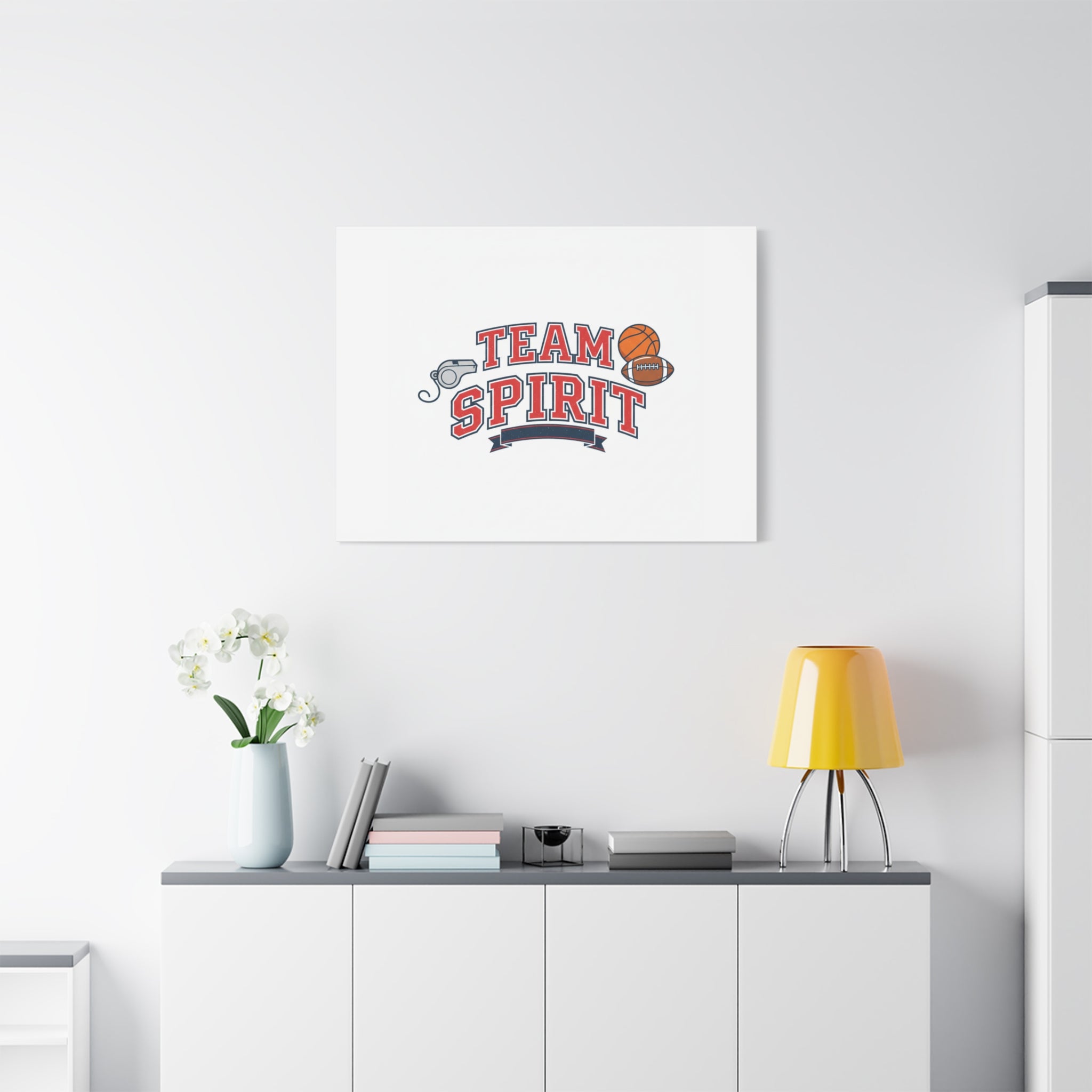 Team Spirit varsity crest Canvas