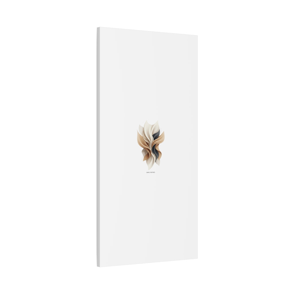 Neutral Abstract Bloom Canvas, Matte Stretched Canvas | Quiet Luxury, Minimalist Wall Art