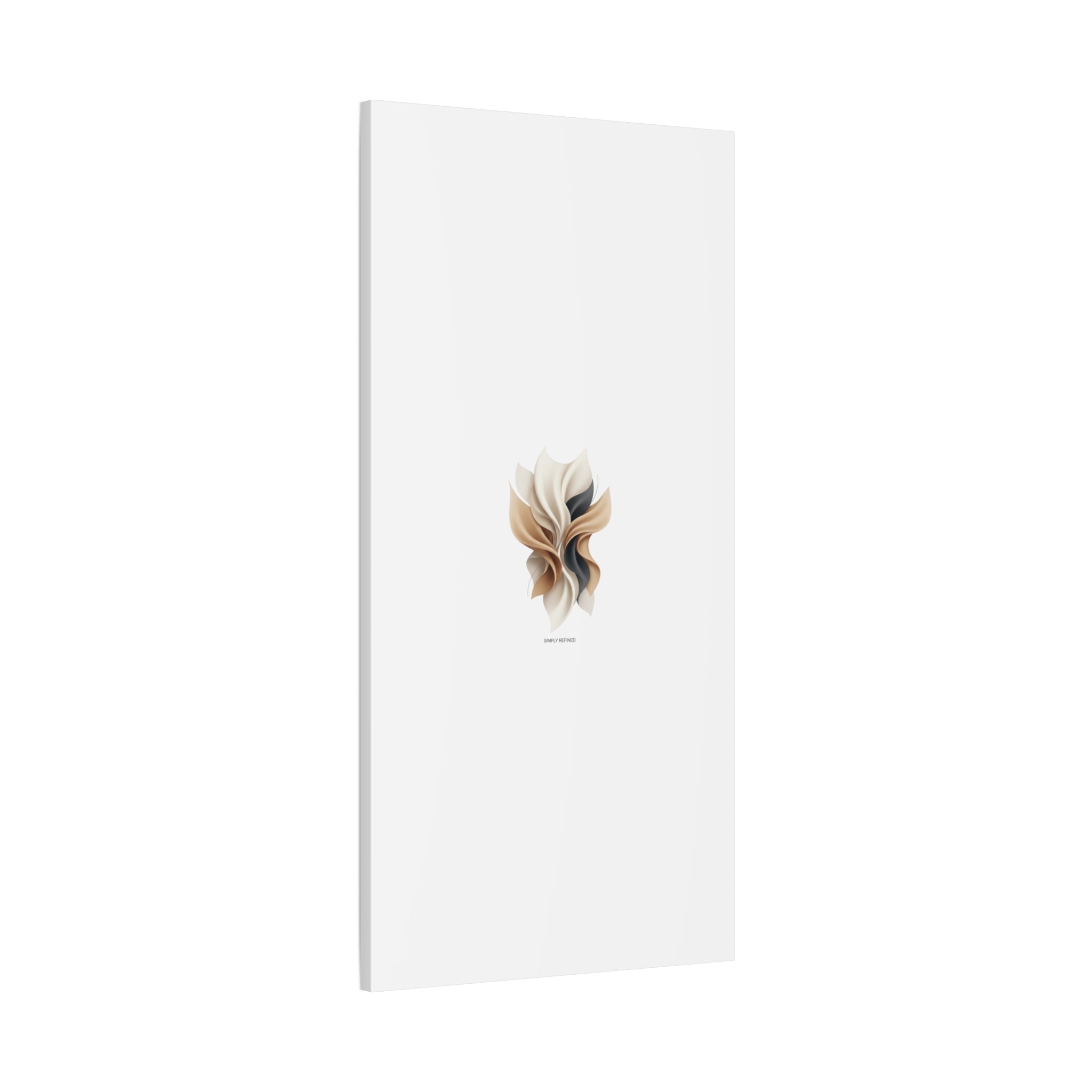 Neutral Abstract Bloom Canvas, Matte Stretched Canvas | Quiet Luxury, Minimalist Wall Art