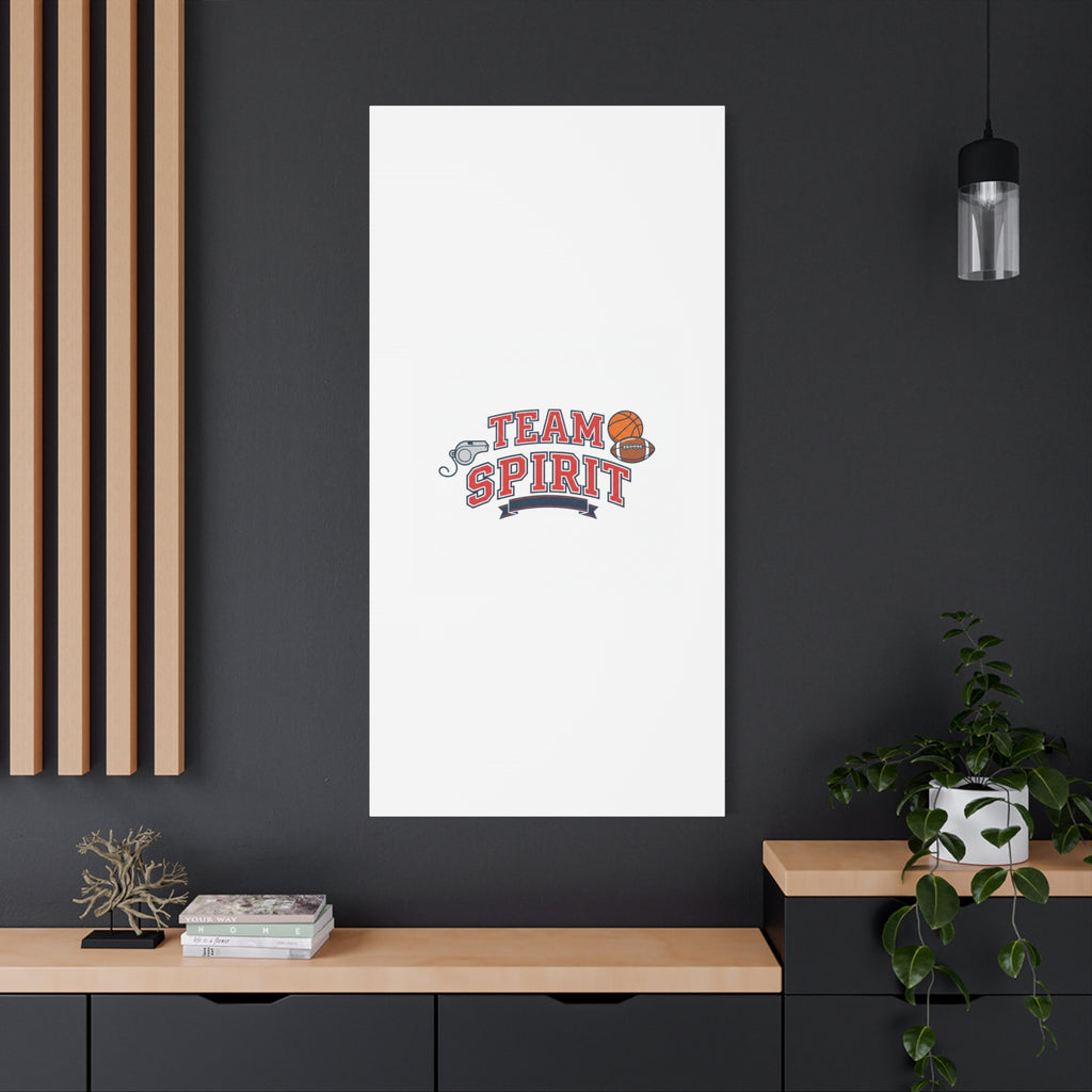 Team Spirit varsity crest Canvas