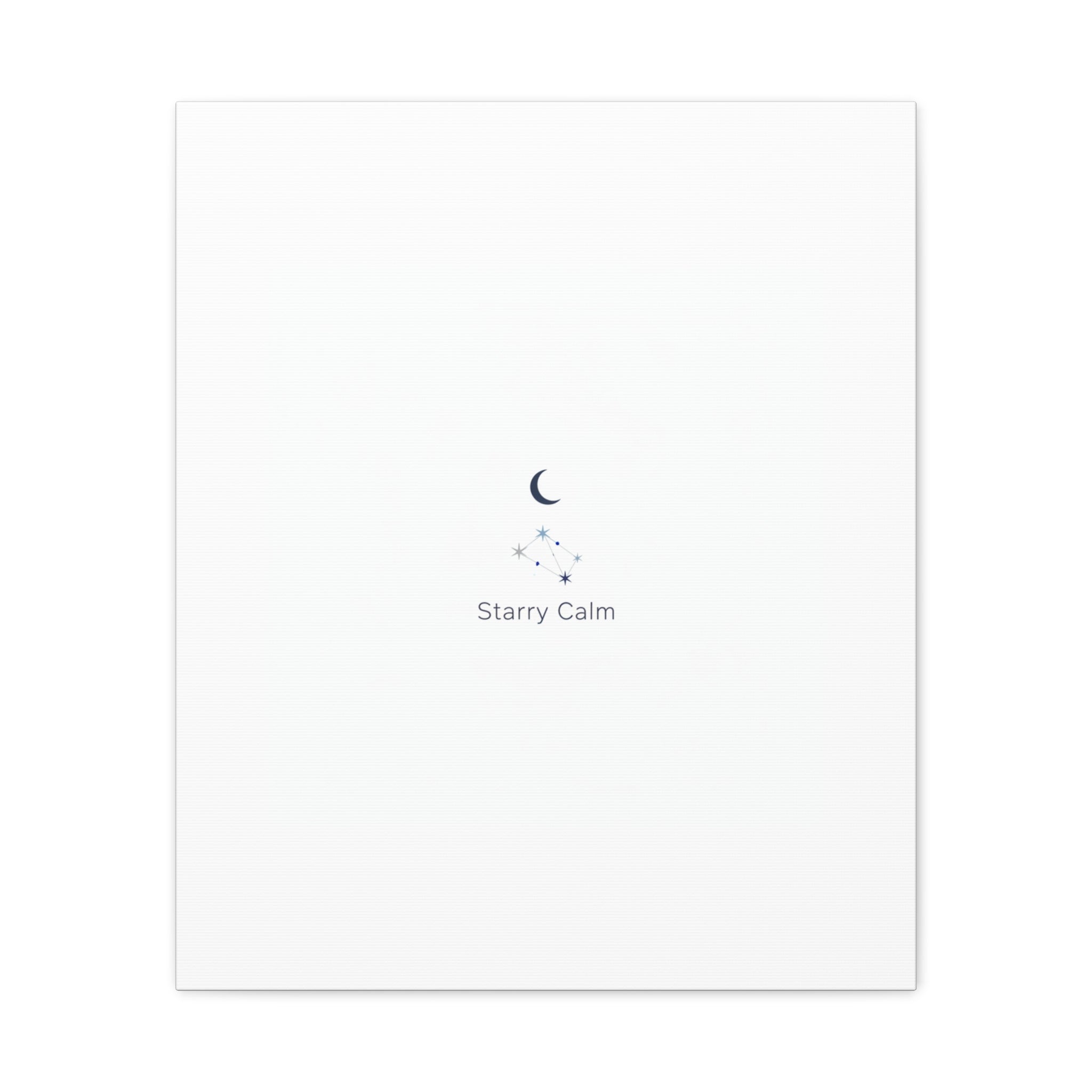 Starry Calm Moon & Constellation Canvas, minimal astrology art print