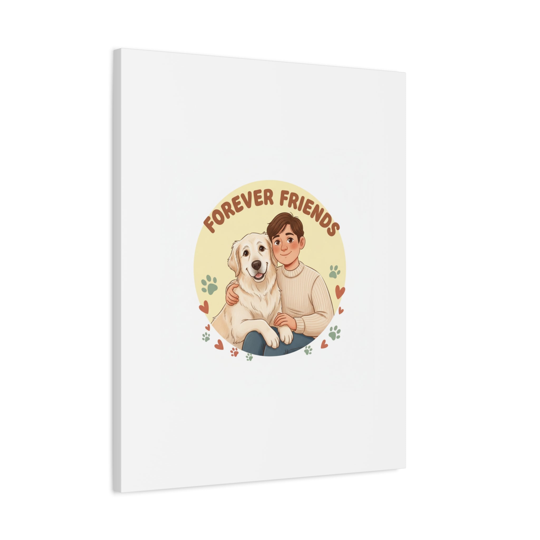 Forever Friends Dog Wall Art, Pet Canvas, Senior Dog Print | Pet-Centric Holiday