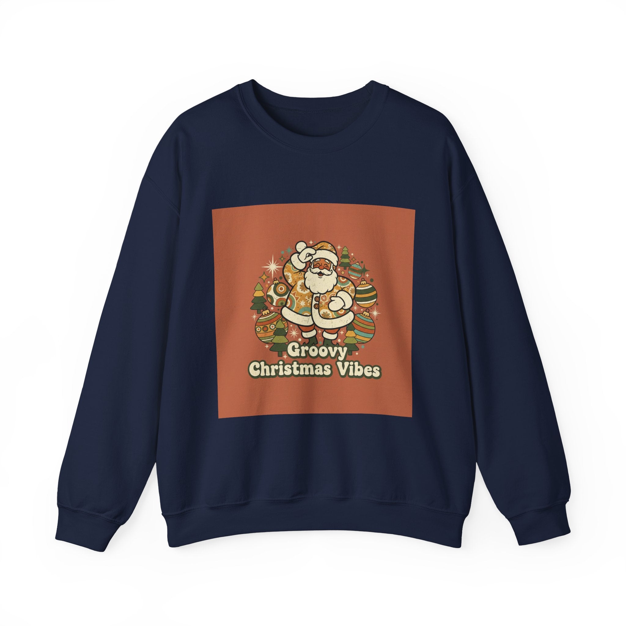 Groovy Christmas Vibes Sweatshirt | 1970s Retro Christmas, Vintage Holiday