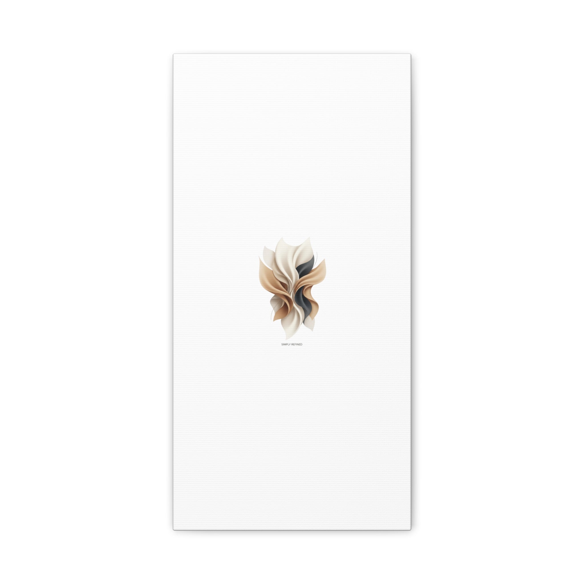 Neutral Abstract Bloom Canvas, Matte Stretched Canvas | Quiet Luxury, Minimalist Wall Art