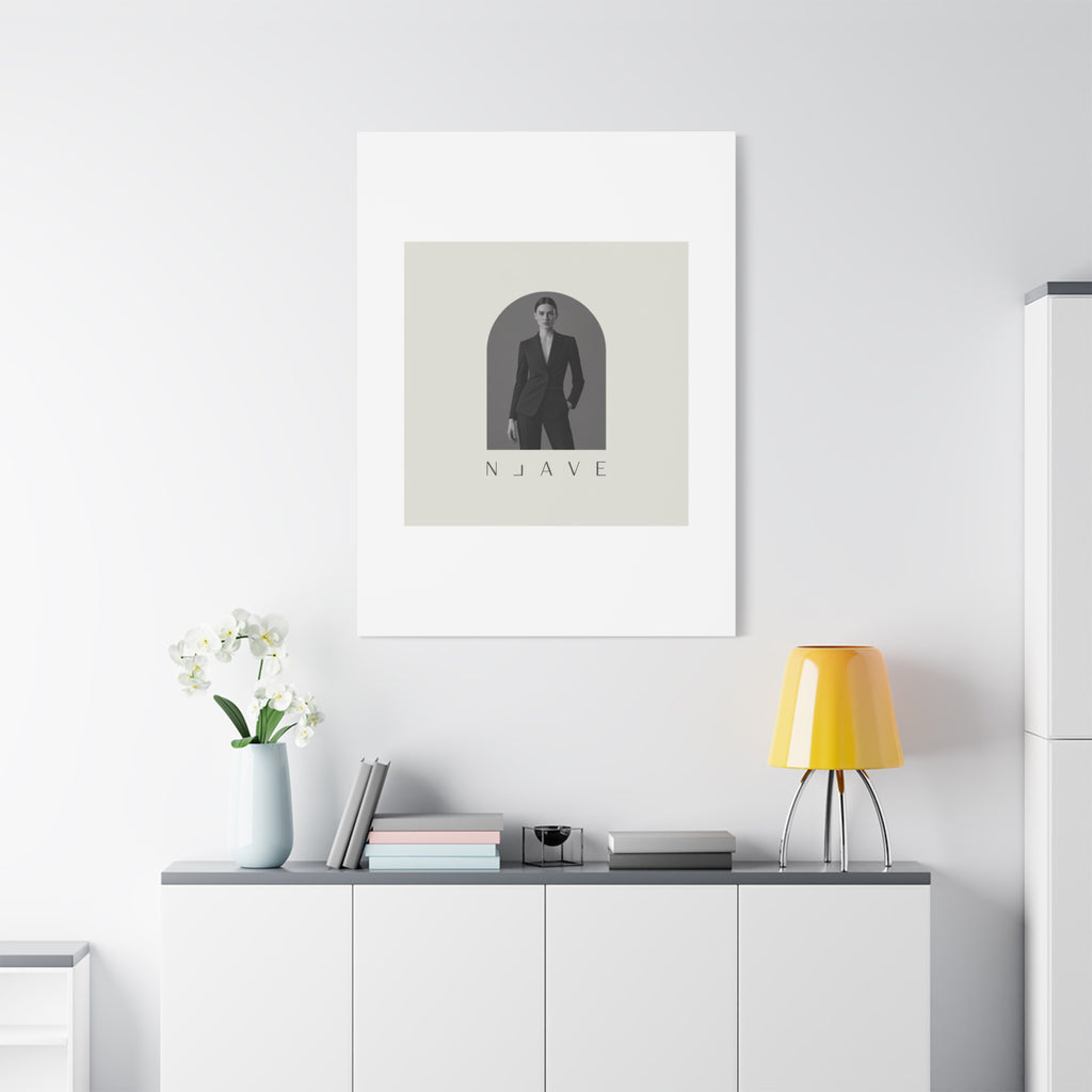 Monochrome Minimal Fashion Print, Canvas