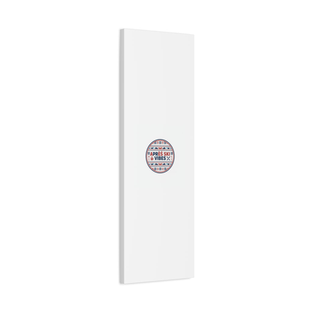 Après Ski Vibes Canvas, Fair Isle Ski Lodge Wall Art | Mountain Chalet Decor