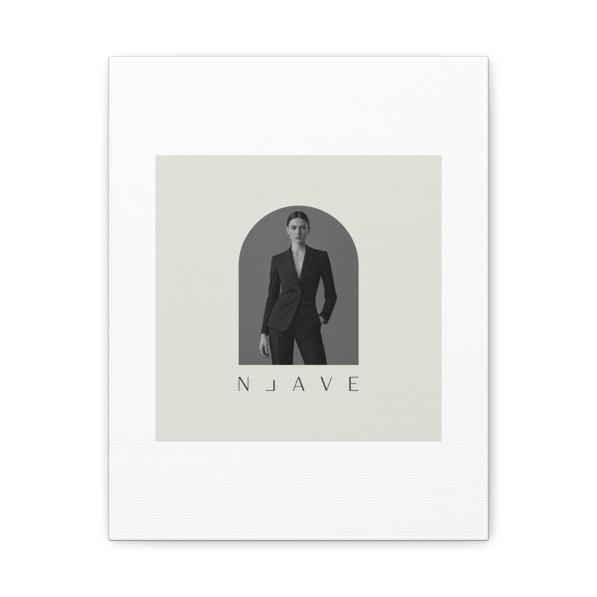 Monochrome Minimal Fashion Print, Canvas