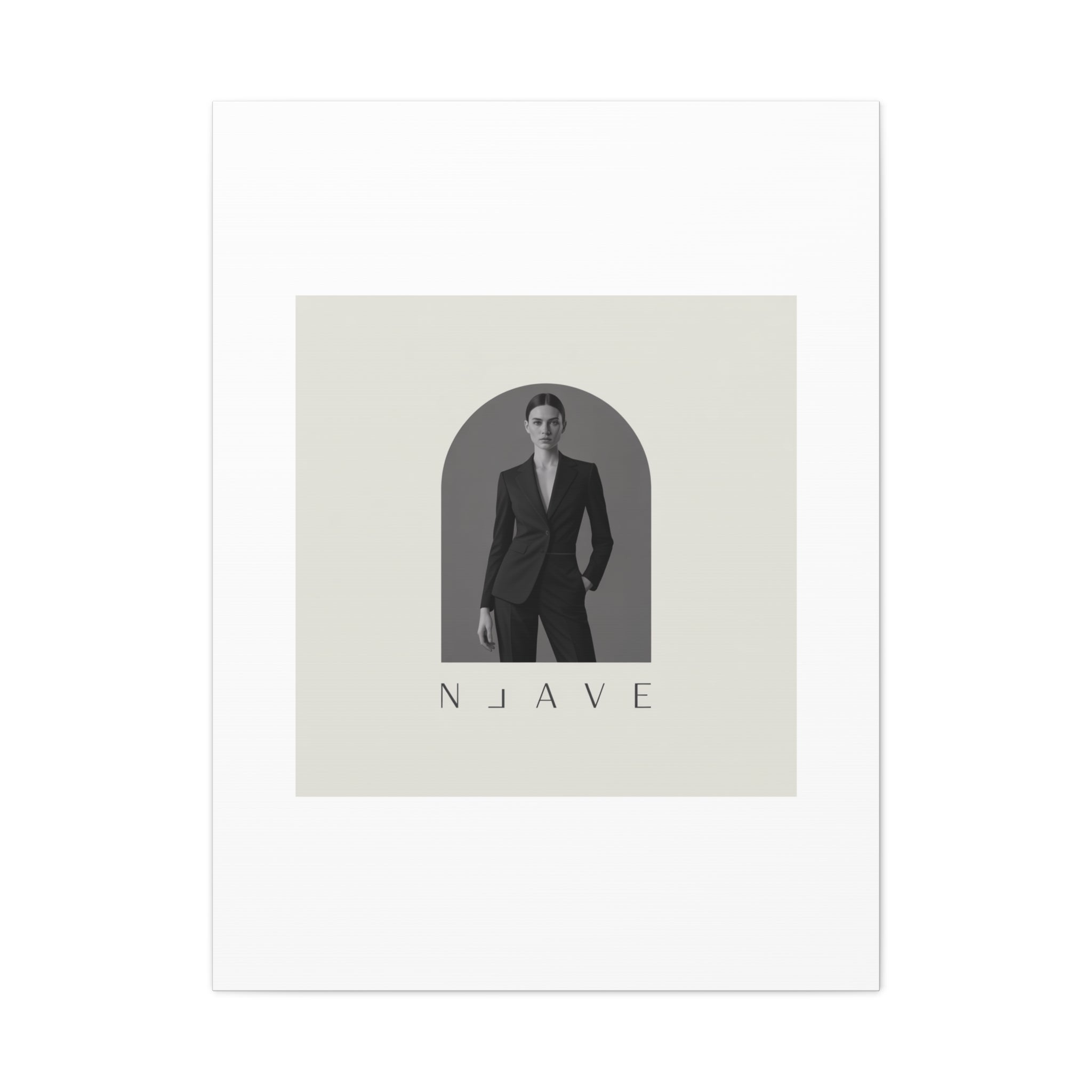 Monochrome Minimal Fashion Print, Canvas