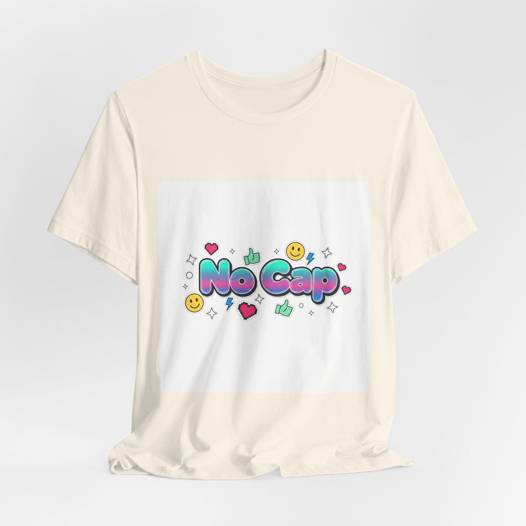No Cap tee | Gen-Z slang shirt, bold meme typography
