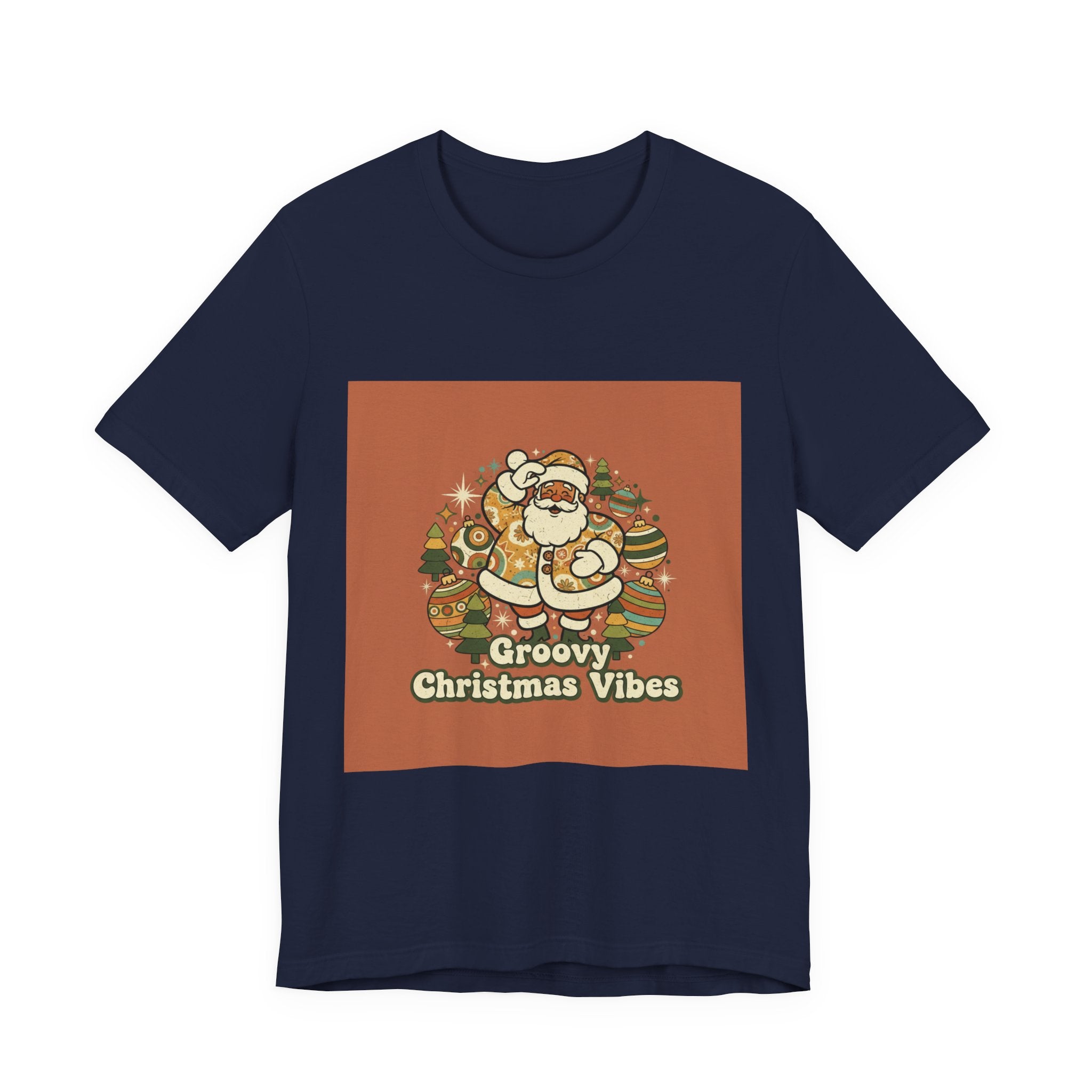 Groovy Christmas Vibes Tee | 1970s Retro Christmas, Vintage Holiday Shirt