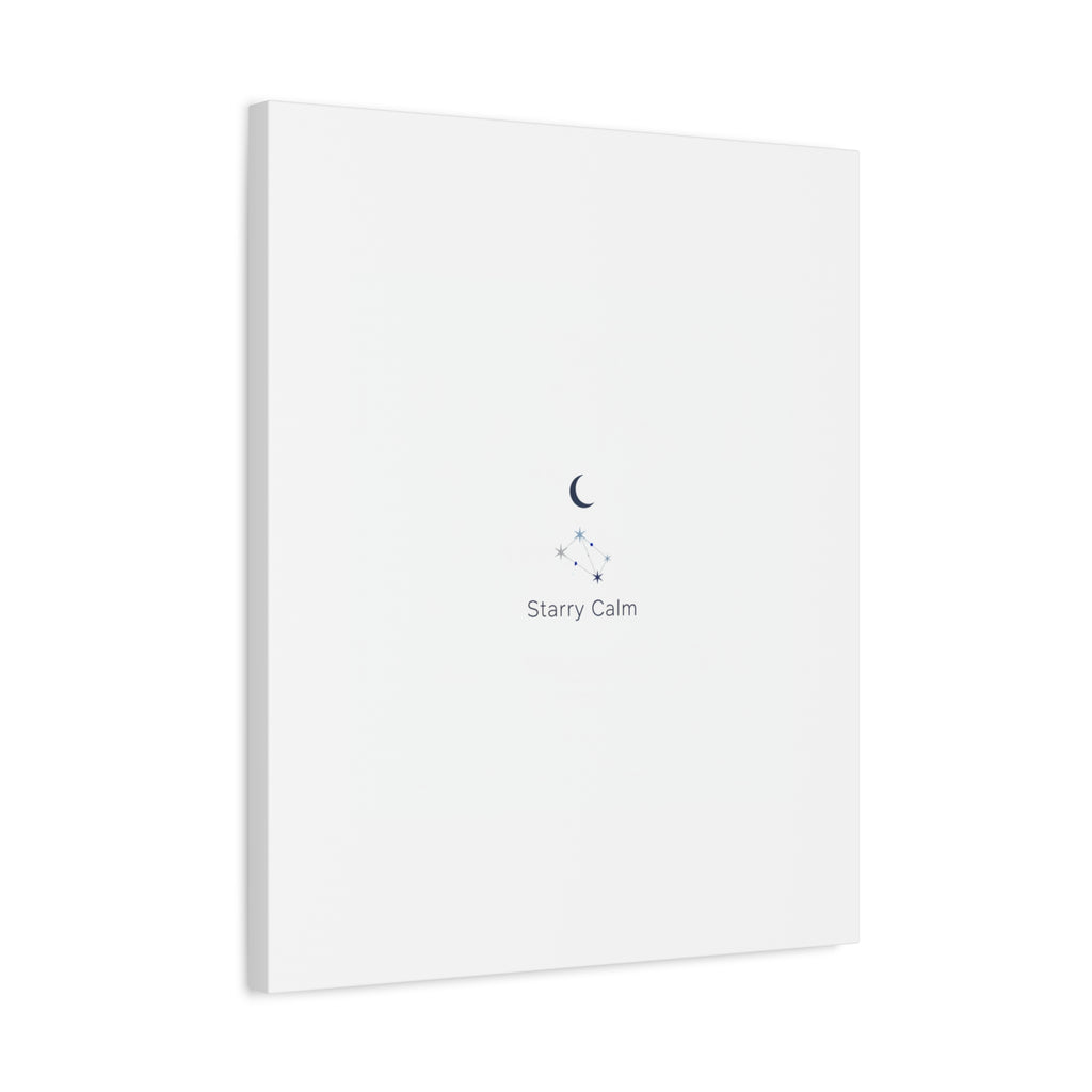Starry Calm Moon & Constellation Canvas, minimal astrology art print