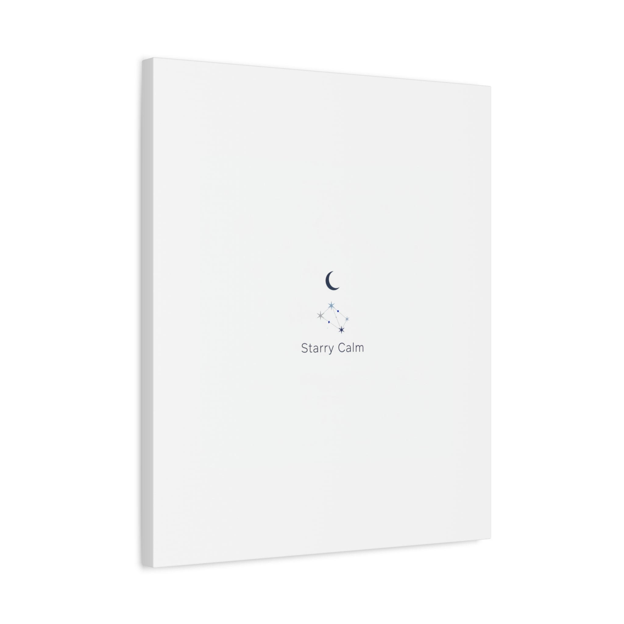 Starry Calm Moon & Constellation Canvas, minimal astrology art print