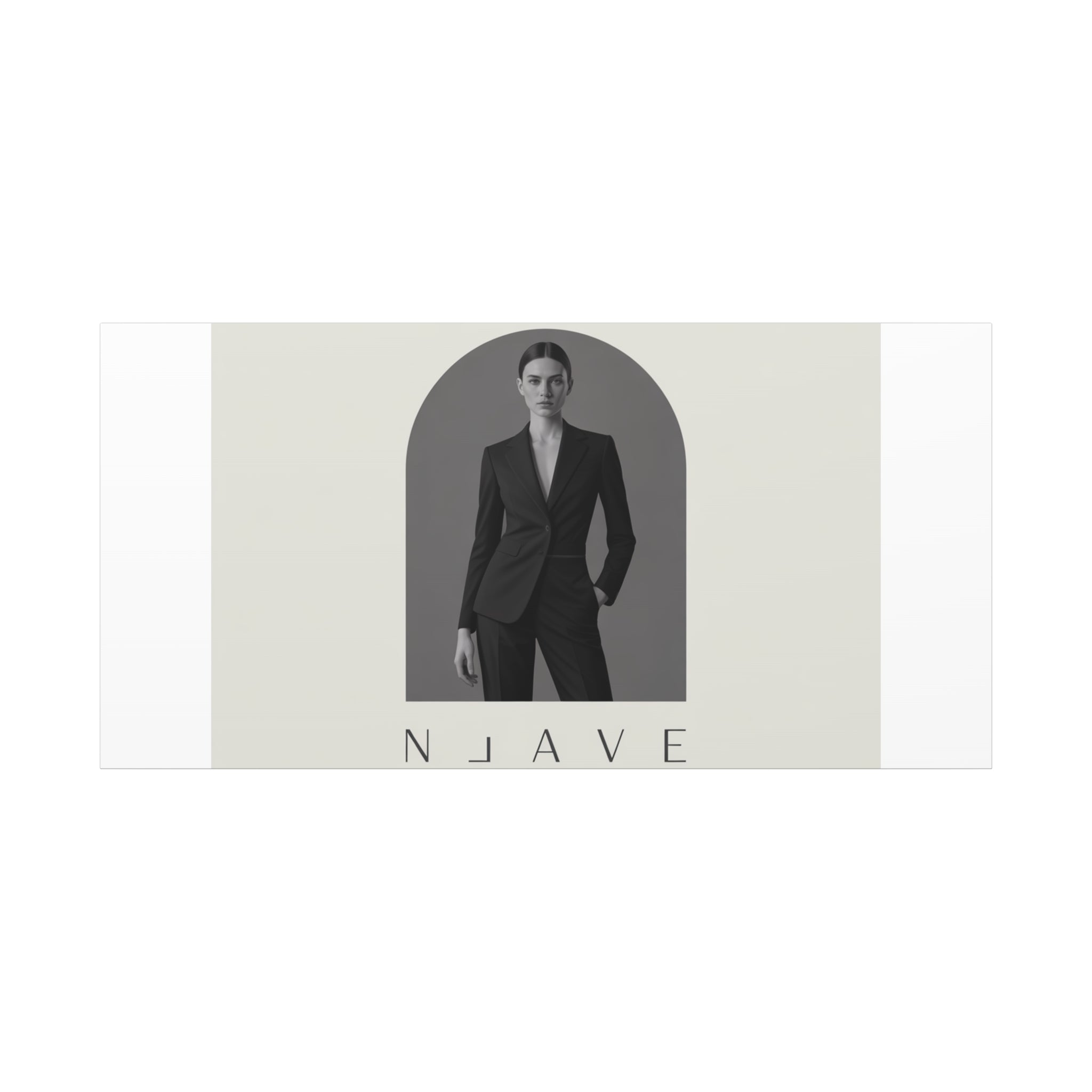 Monochrome Minimal Fashion Print, Canvas