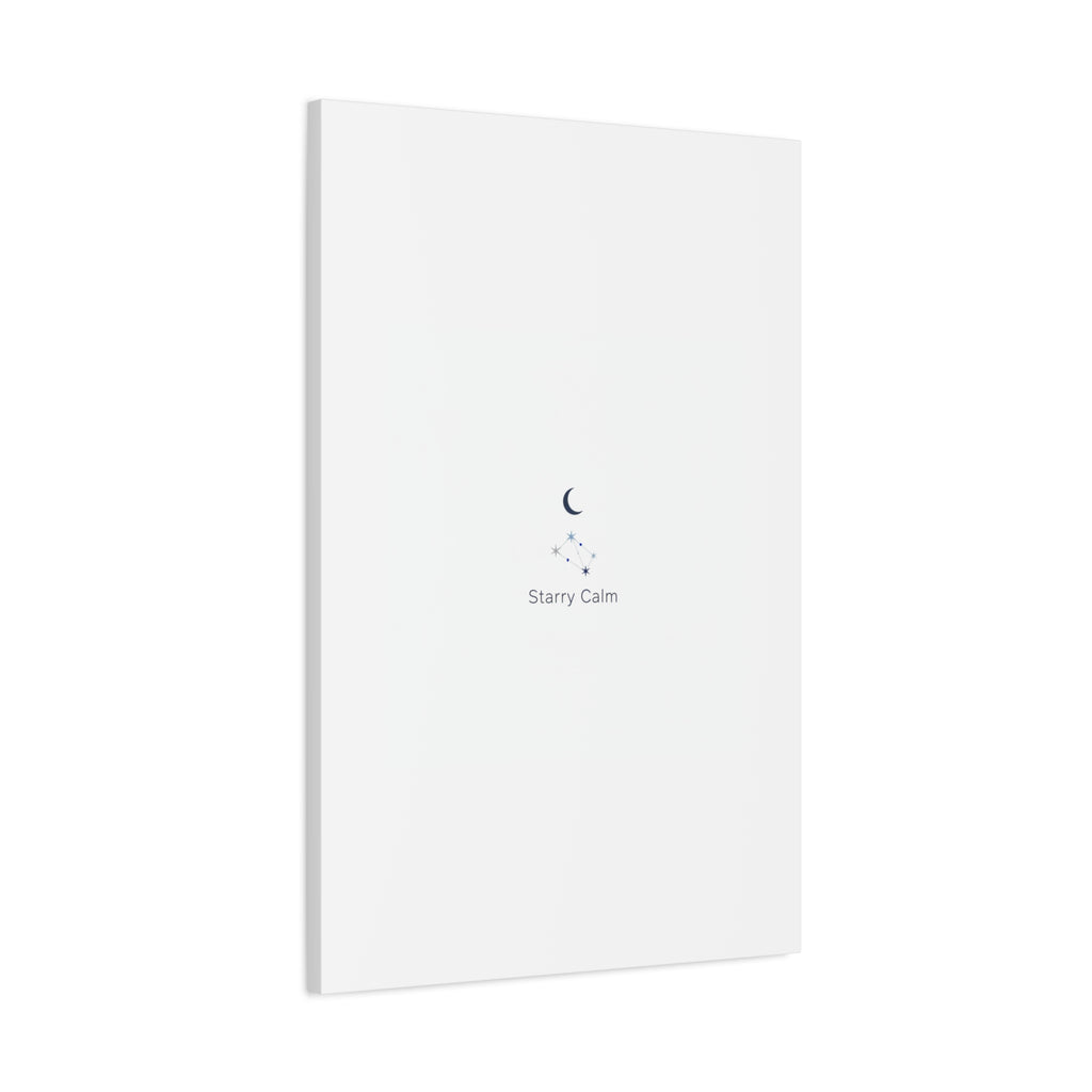 Starry Calm Moon & Constellation Canvas, minimal astrology art print